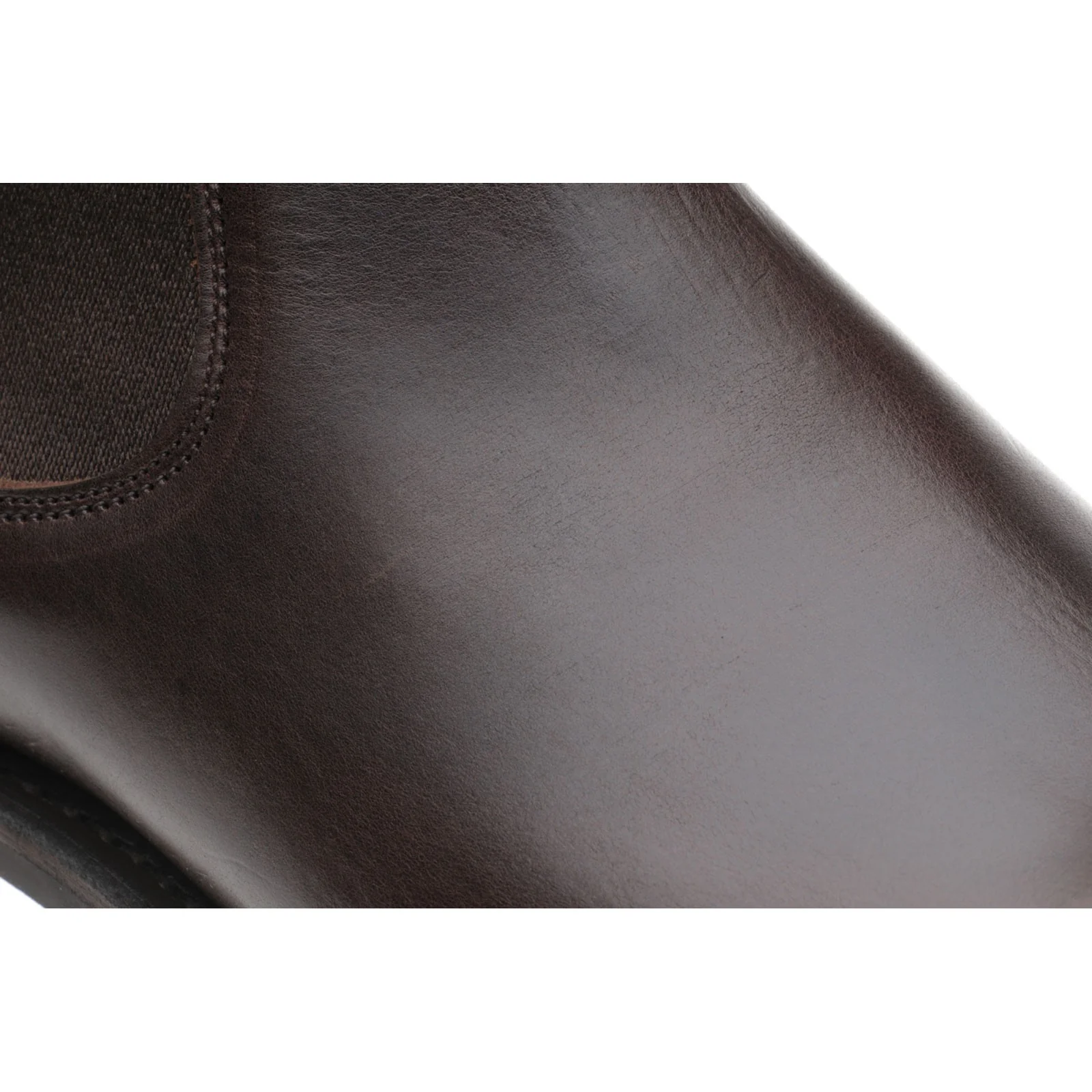 Herring Kirkby R mens rubber-soled Chelsea boots in brown waxy calf - Image 4