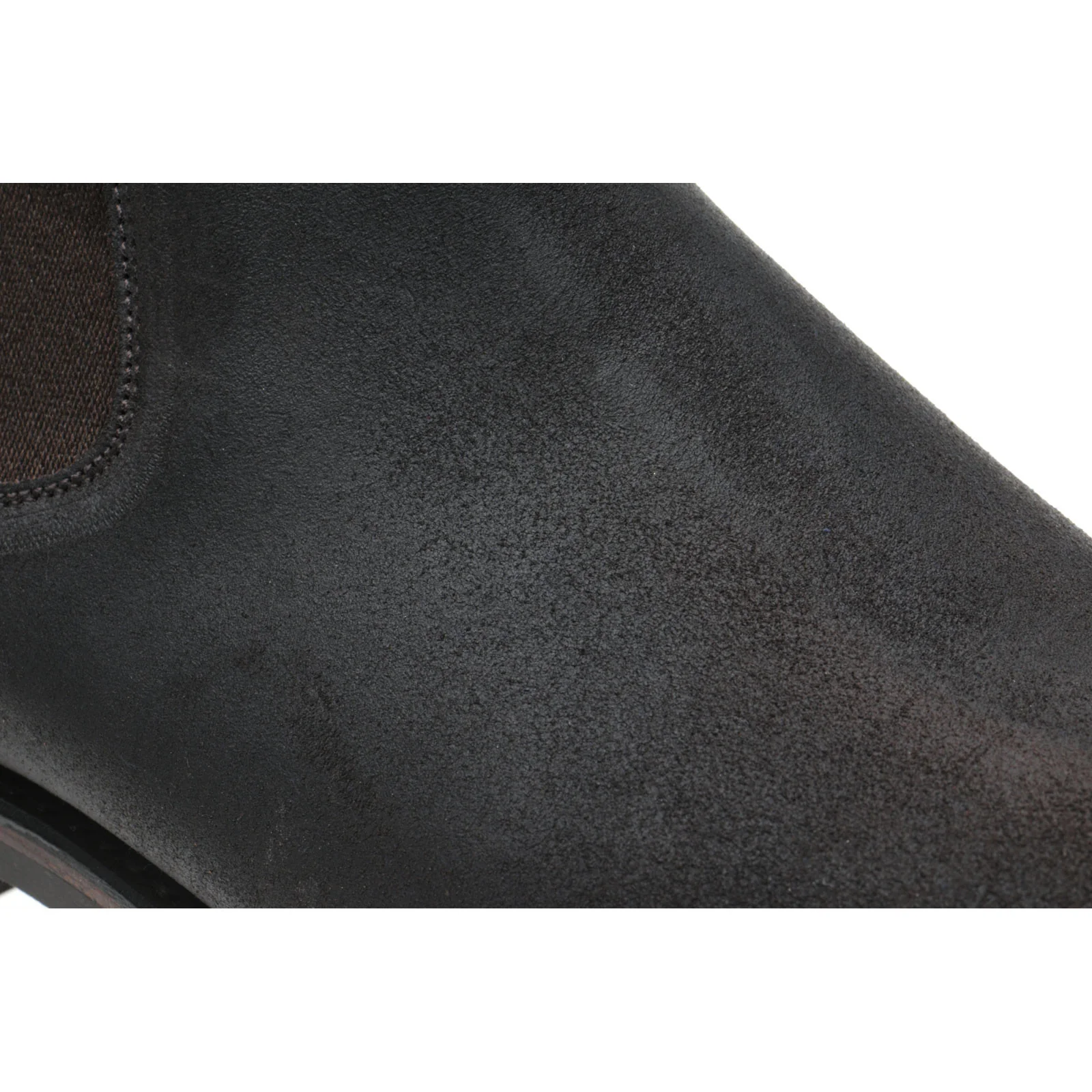 Herring Kirkby R mens rubber-soled Chelsea boots in brown waxy suede - Image 4