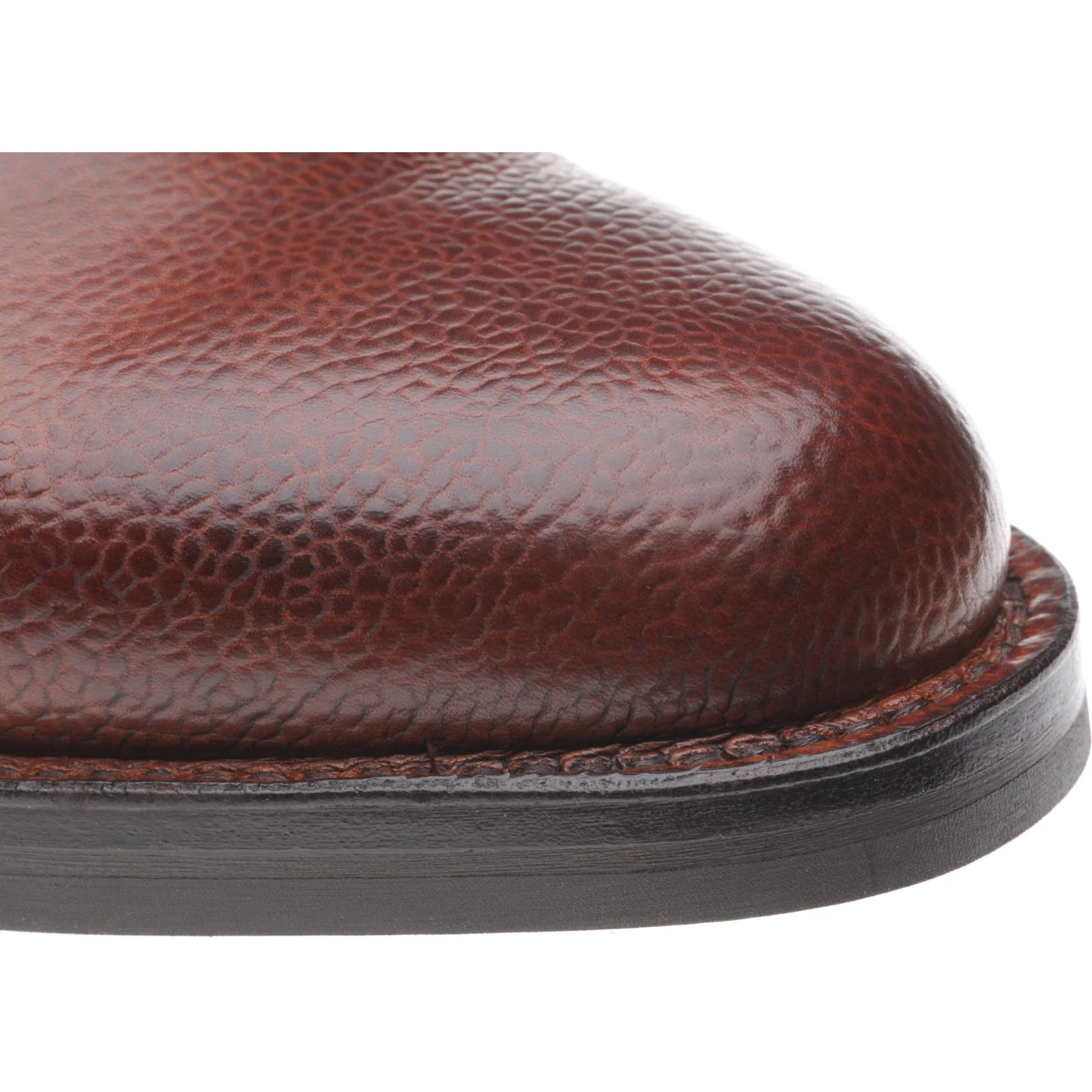 Herring Kirkdale (Rubber) mens rubber-soled Chelsea boots in mahogany grain - Image 5