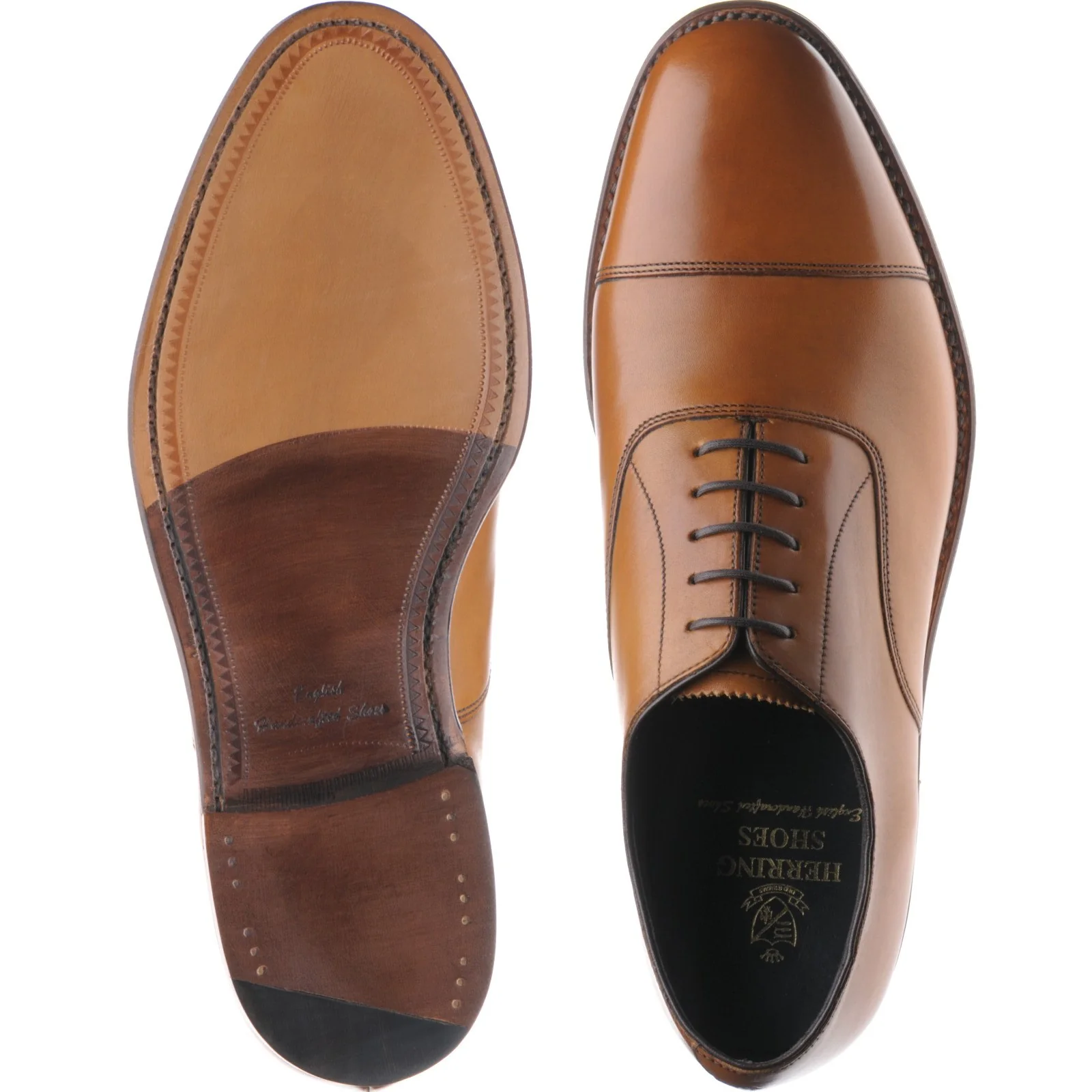 Herring Knightsbridge (Oxford) mens in chestnut burnished calf (second) - Image 3