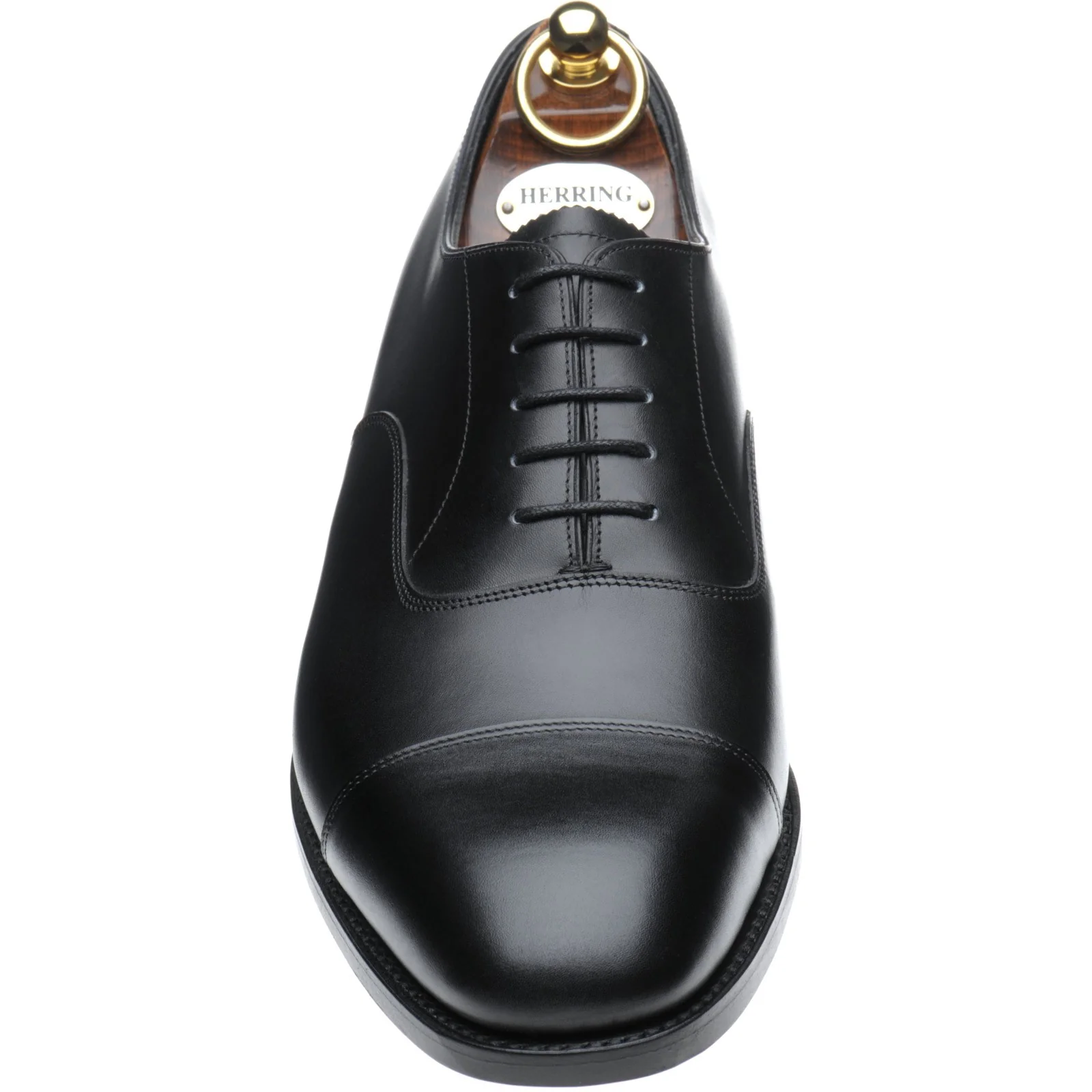 Herring Knightsbridge (Oxford) mens Oxfords in black calf (second) - Image 2