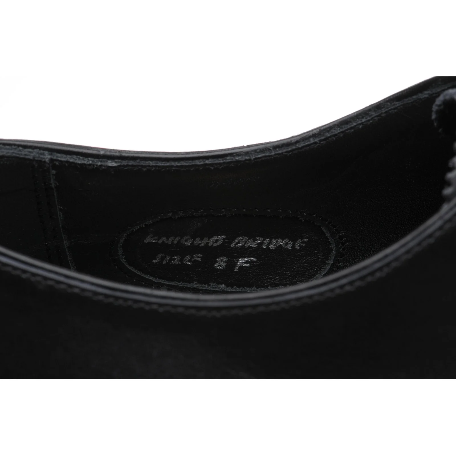 Herring Knightsbridge (Oxford) mens Oxfords in black calf (second) - Image 4