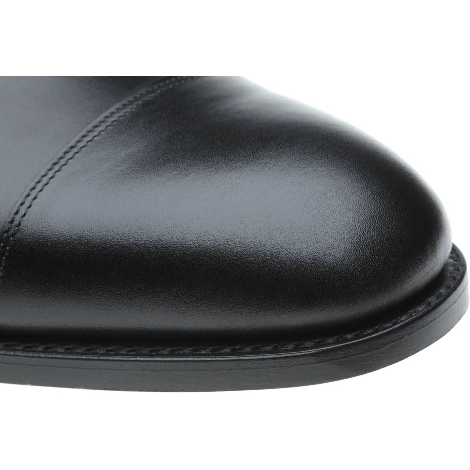 Herring Knightsbridge (Oxford) mens Oxfords in black calf (second) - Image 5