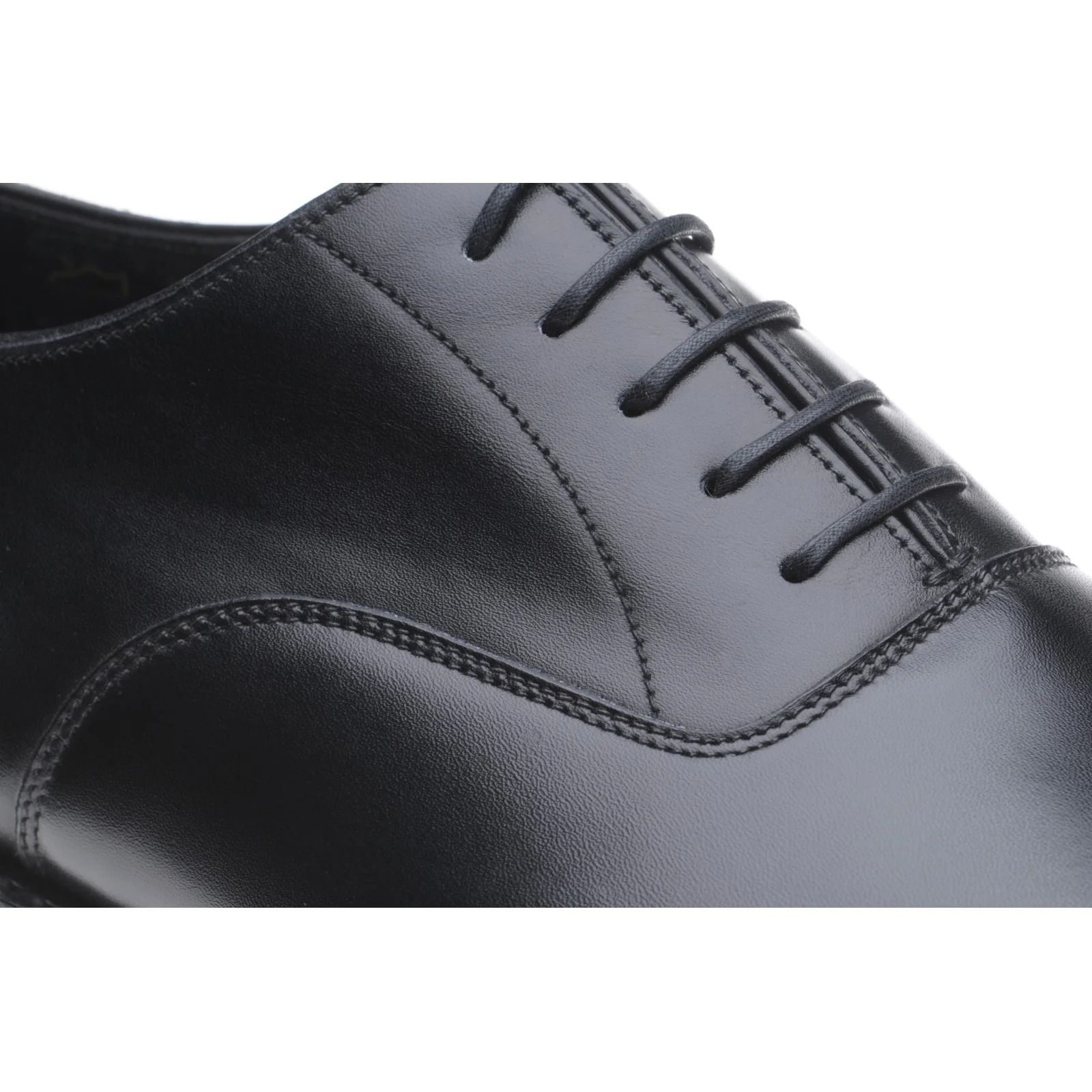 Herring Knightsbridge R mens rubber-soled Oxfords in black calf - Image 4