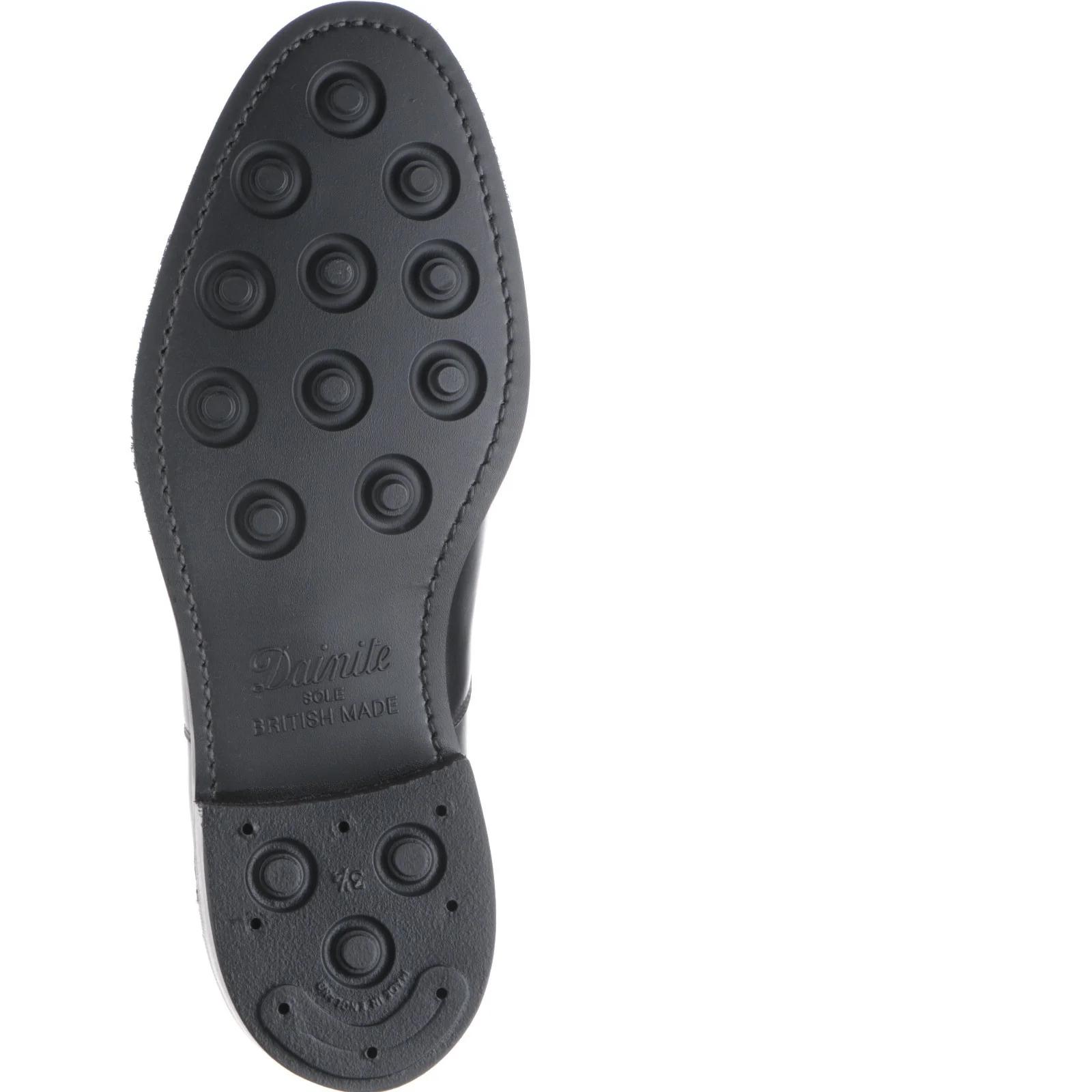 Herring Knightsbridge R mens rubber-soled Oxfords in black calf (second) - Image 3