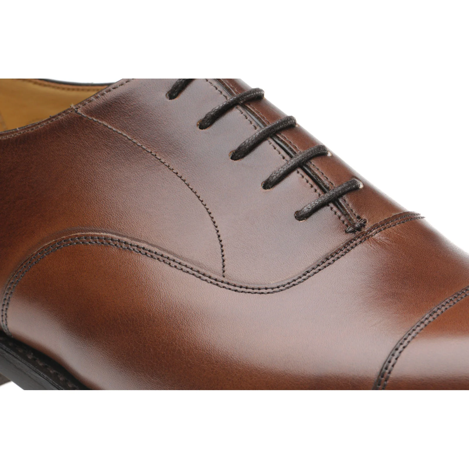 Herring Knightsbridge R mens rubber-soled Oxfords in mahogany calf (second) - Image 4