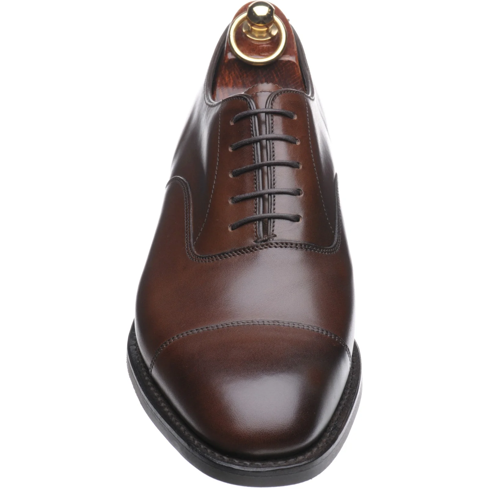 Herring Knightsbridge R mens rubber-soled Oxfords in tobacco calf - Image 2