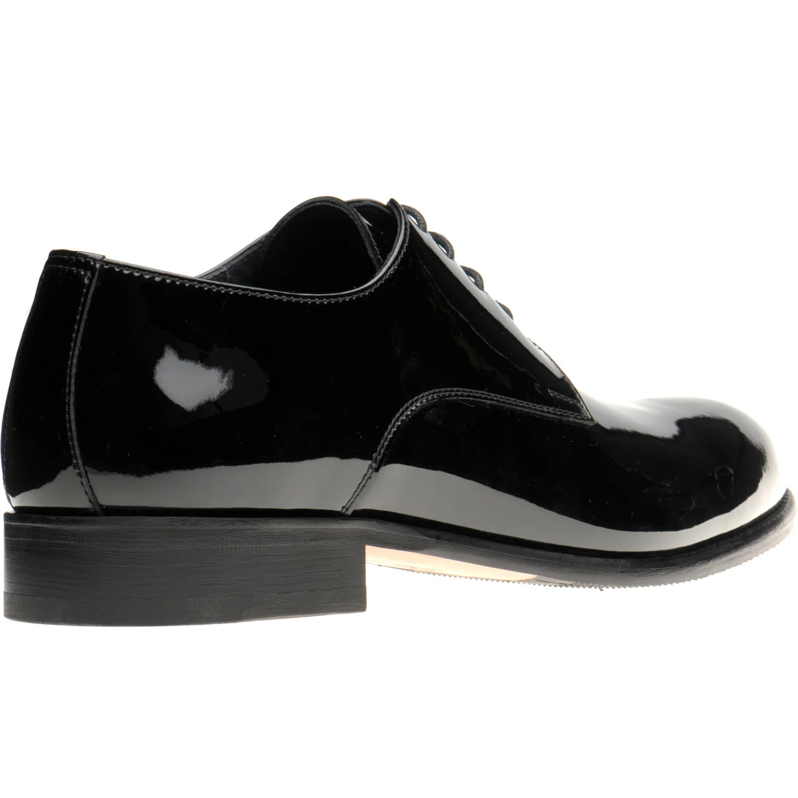 Herring Lagonda mens hybrid-soled Derby shoes in black patent - Image 4