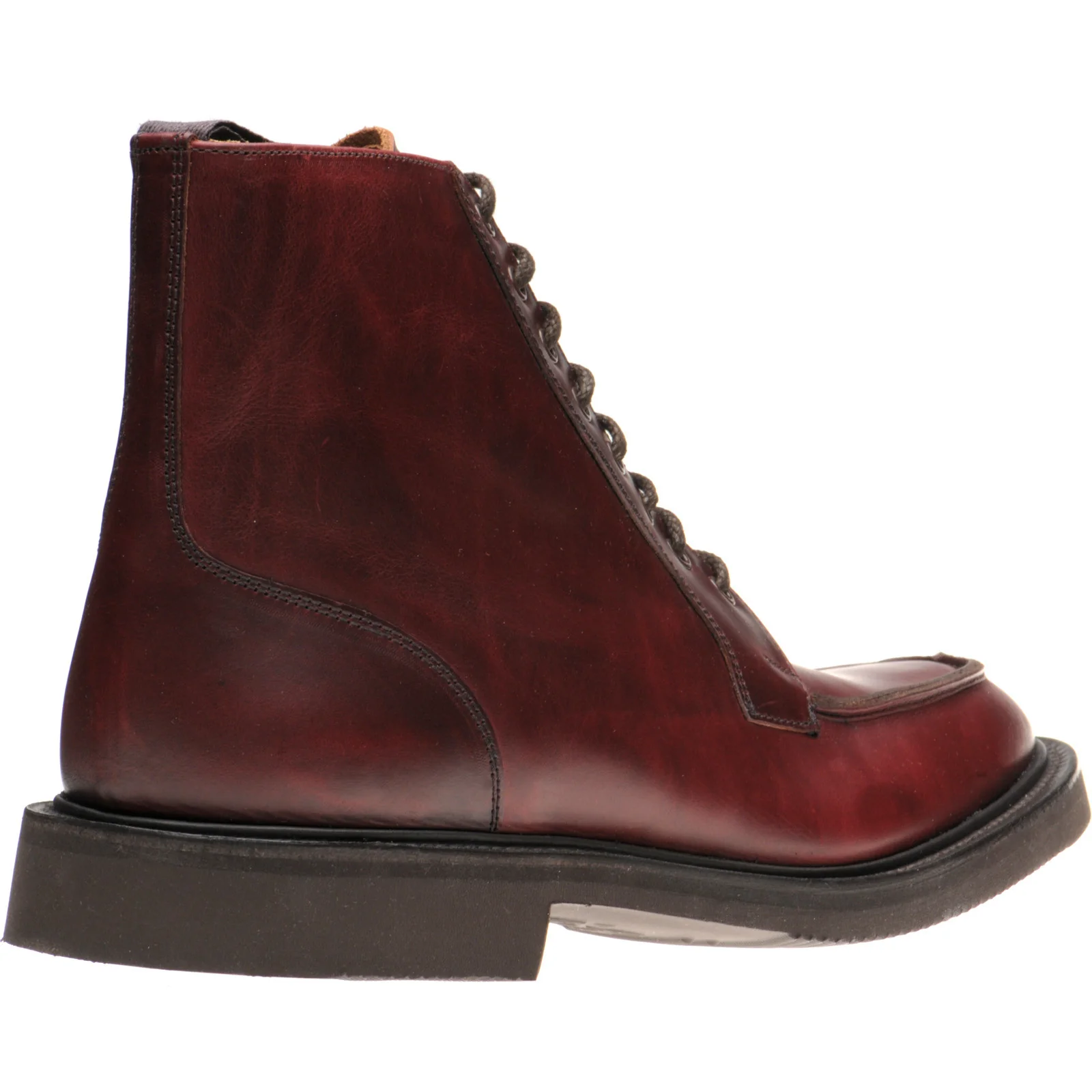 Herring Lawrence II mens rubber-soled boots in burgundy cutter - Image 4
