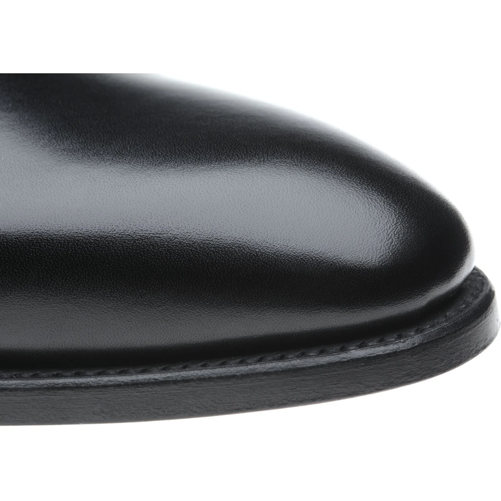 Herring Lawrence mens monk shoes in black calf - Image 5