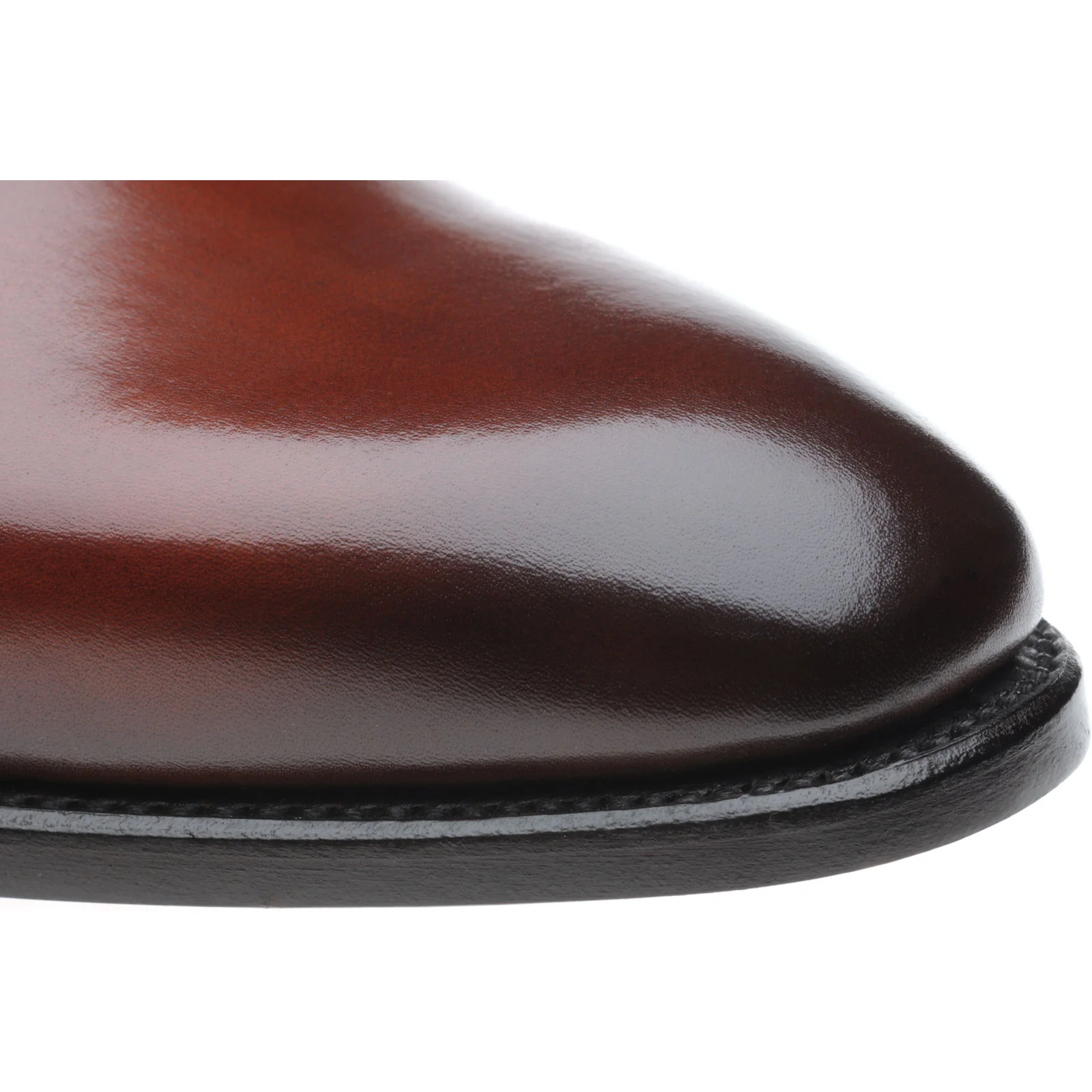 Herring Lawrence mens monk shoes in rosewood calf - Image 5