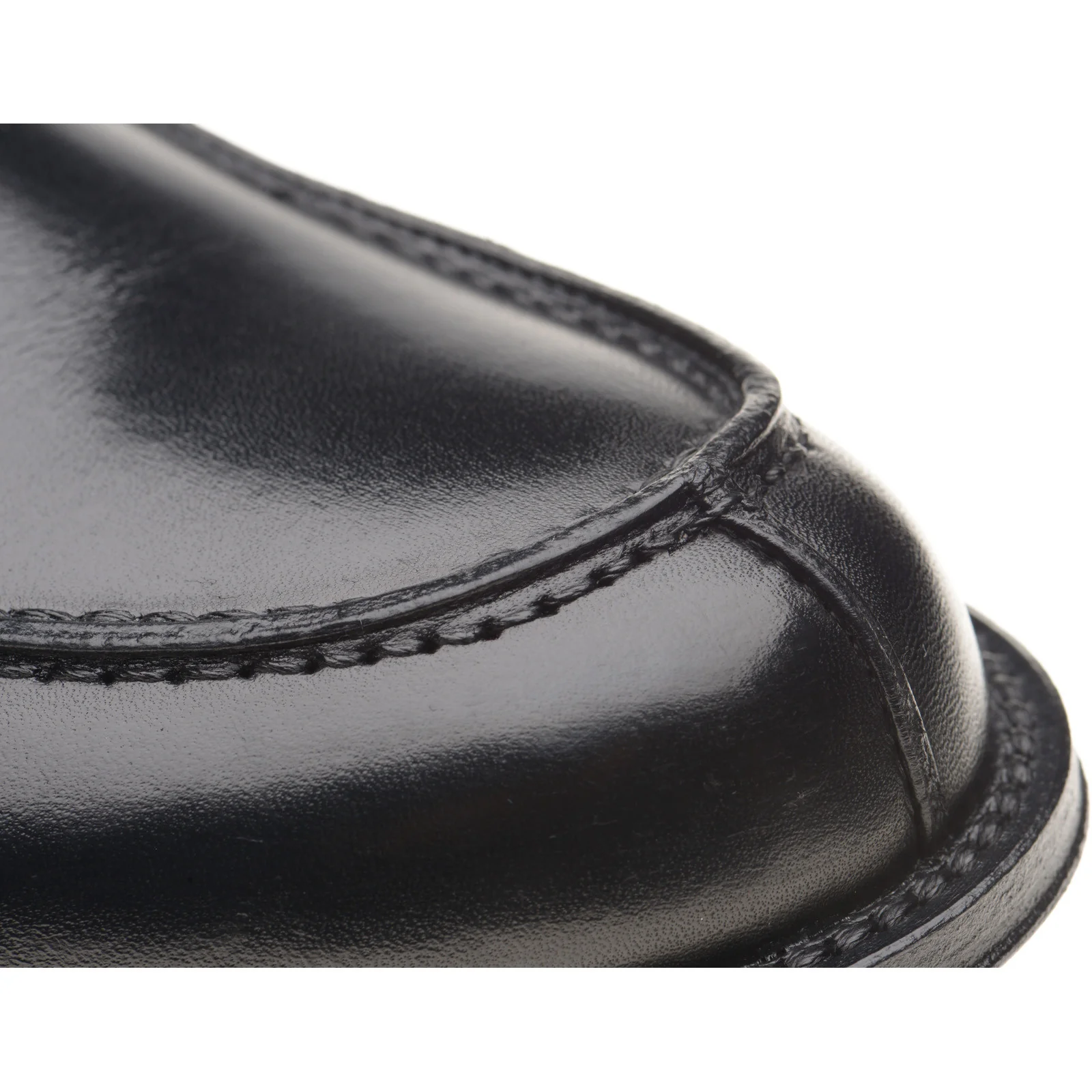 Herring Lombardo mens hybrid-soled loafers in black calf - Image 5