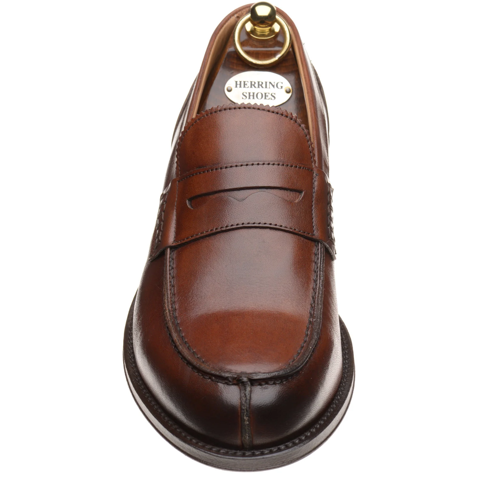 Herring Lombardo mens hybrid-soled loafers in brown calf - Image 2