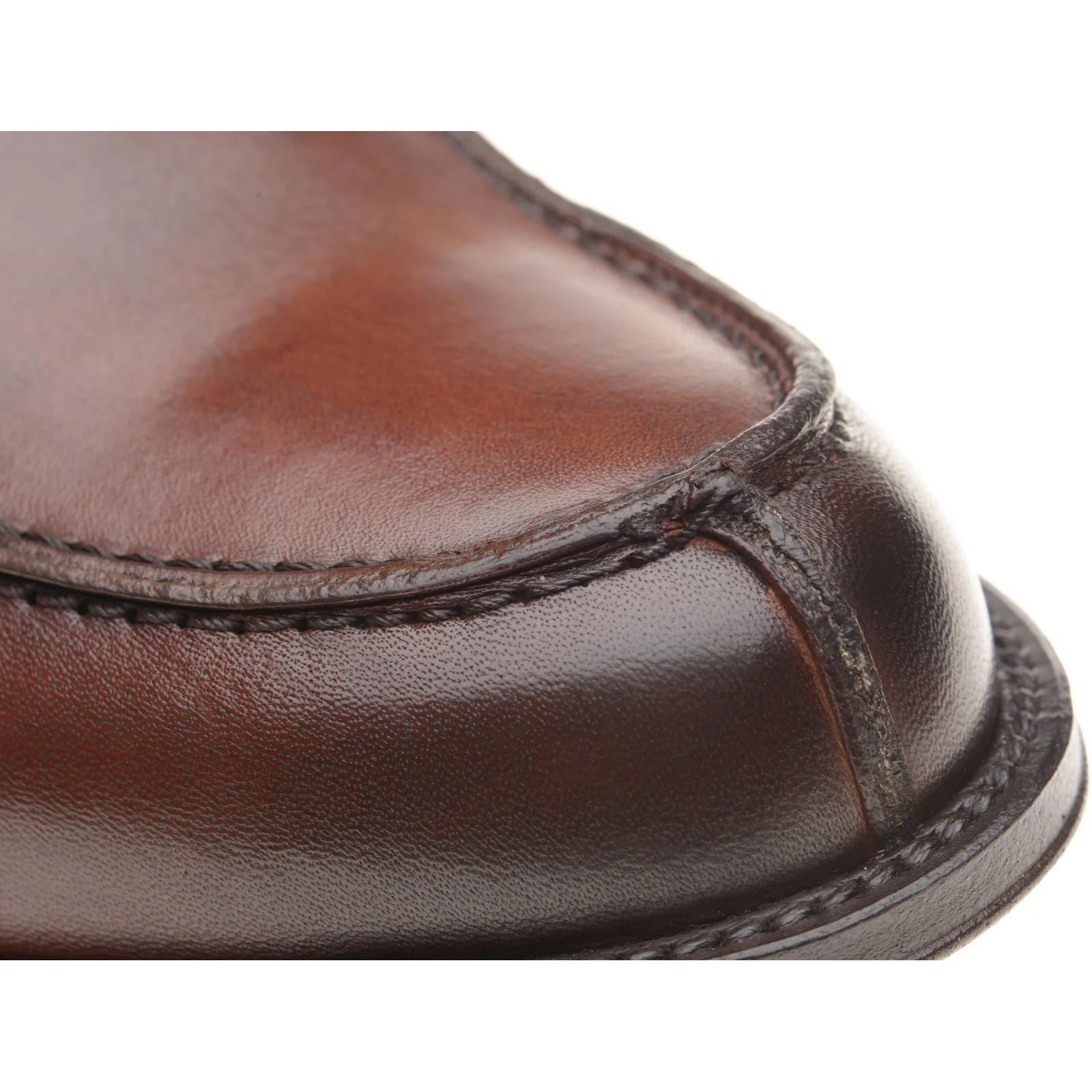Herring Lombardo mens hybrid-soled loafers in brown calf (second) - Image 5