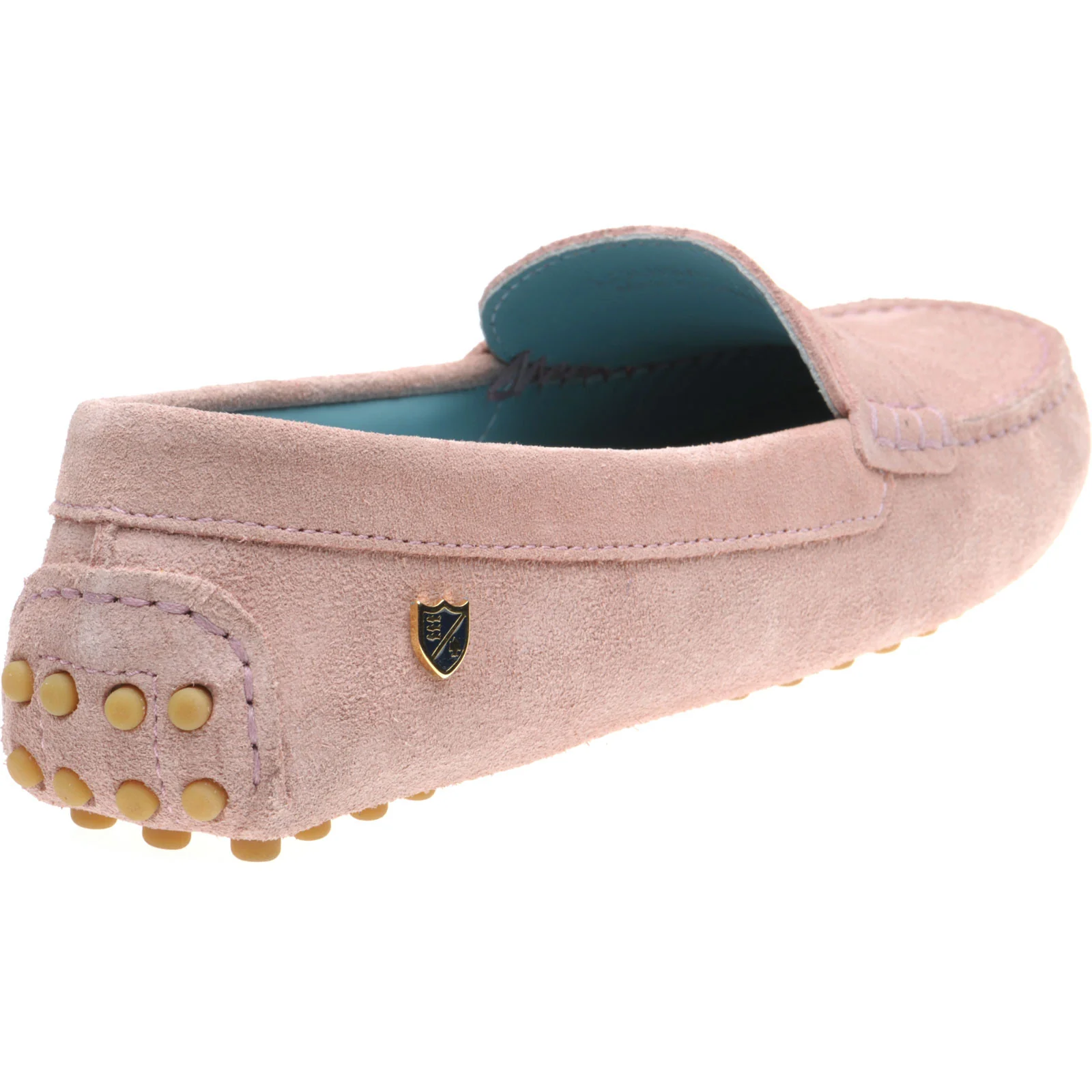 Herring Louisa ladies rubber-soled driving moccasins in ice pink - Image 4