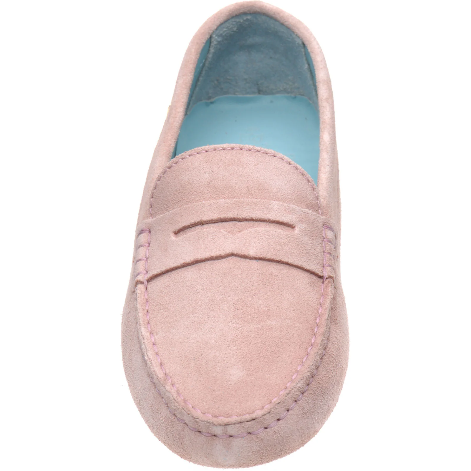 Herring Louisa ladies rubber-soled driving moccasins in ice pink (second) - Image 2