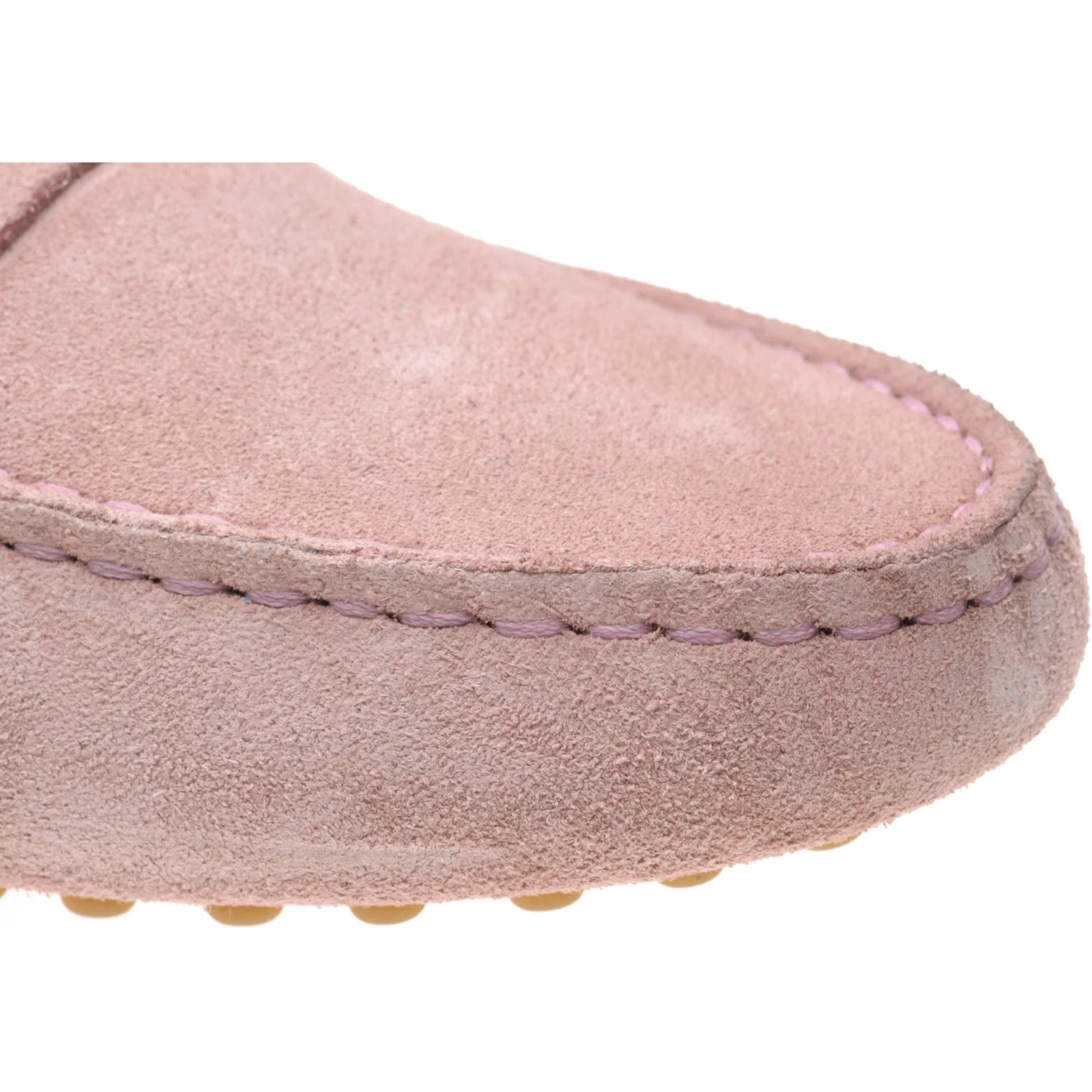 Herring Louisa ladies rubber-soled driving moccasins in ice pink (second) - Image 5