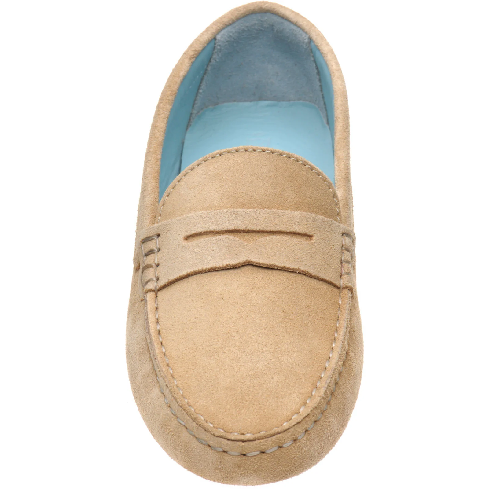 Herring Louisa ladies rubber-soled driving moccasins in sand suede - Image 2