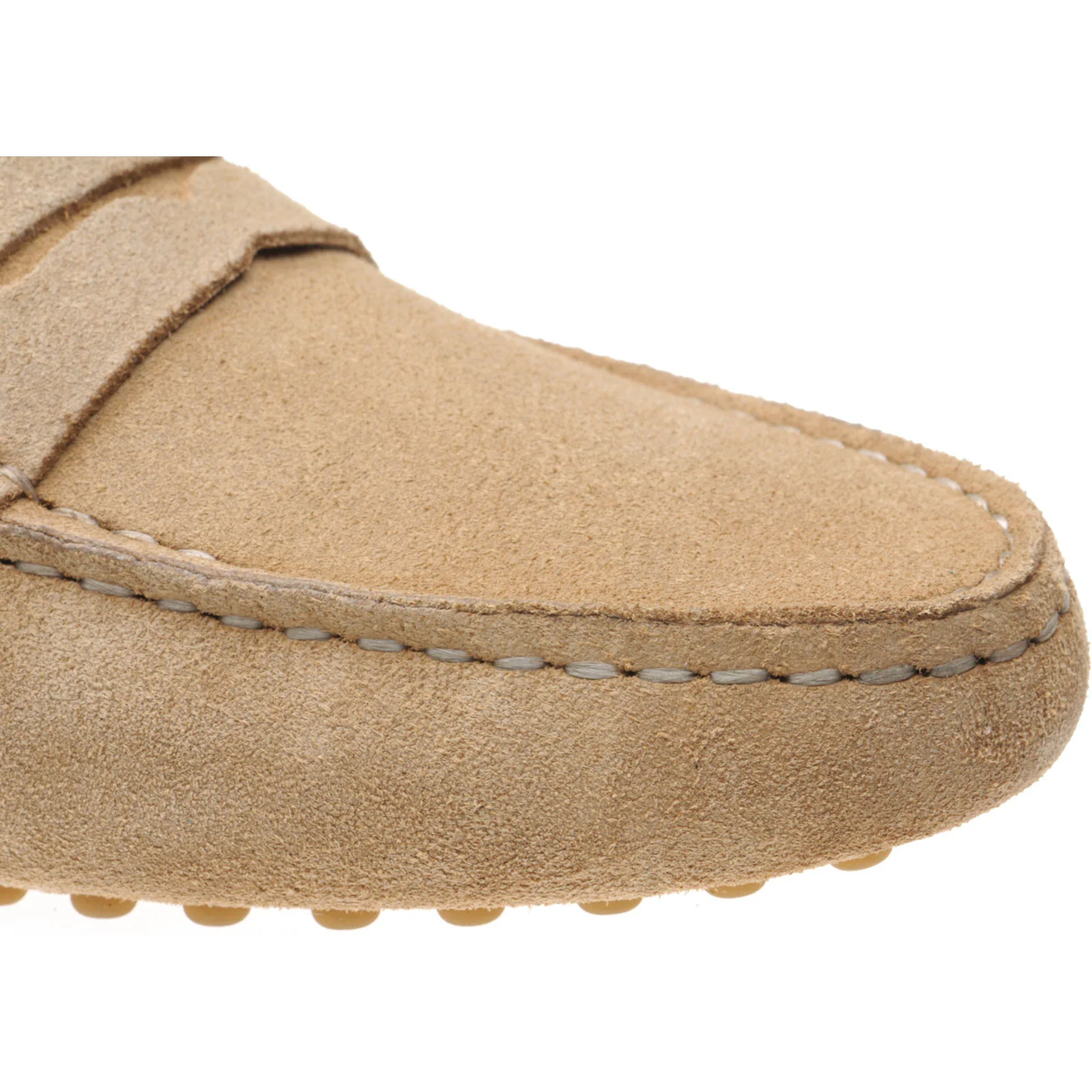 Herring Louisa ladies rubber-soled driving moccasins in sand suede - Image 5
