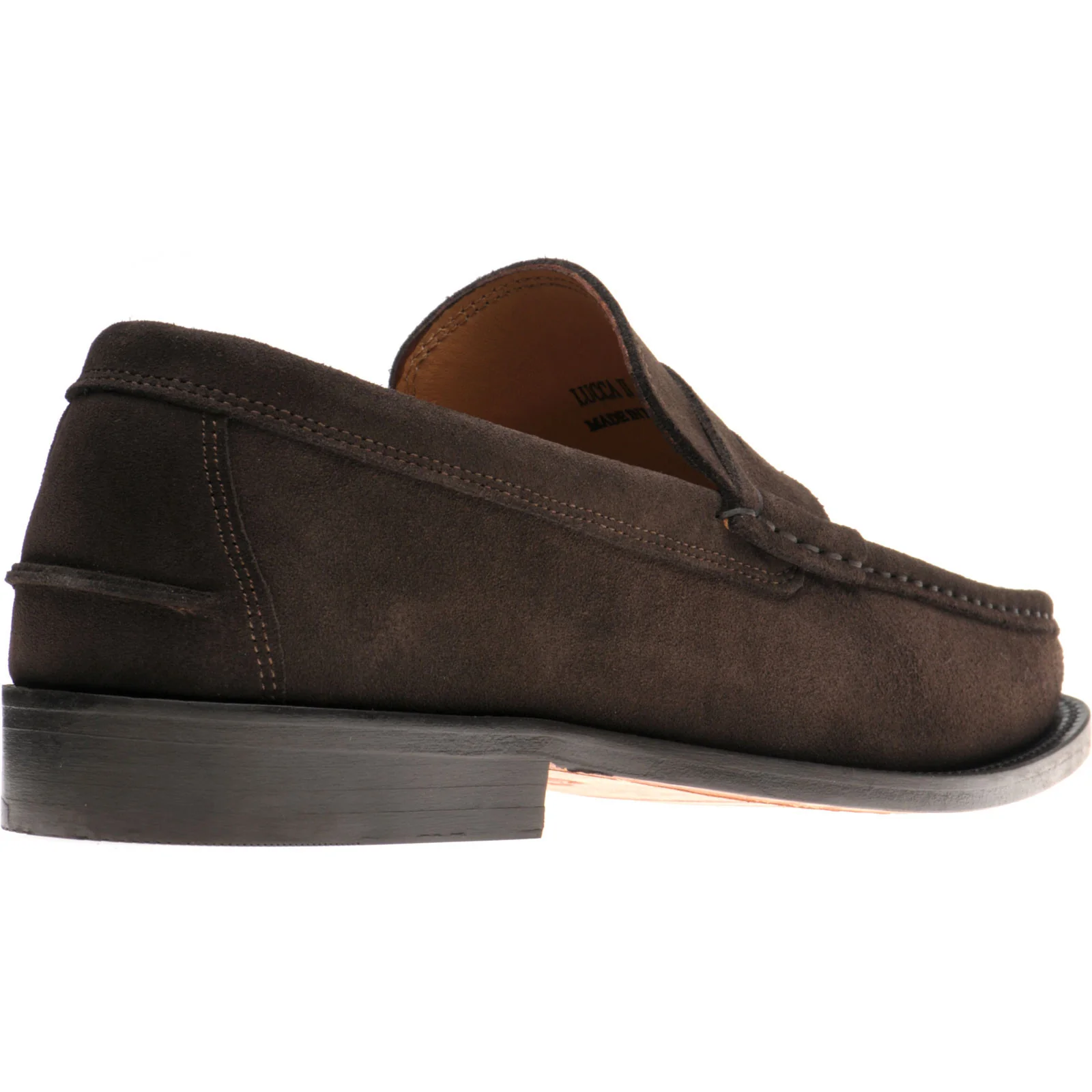 Herring Lucca II mens hybrid-soled loafers in brown suede - Image 4
