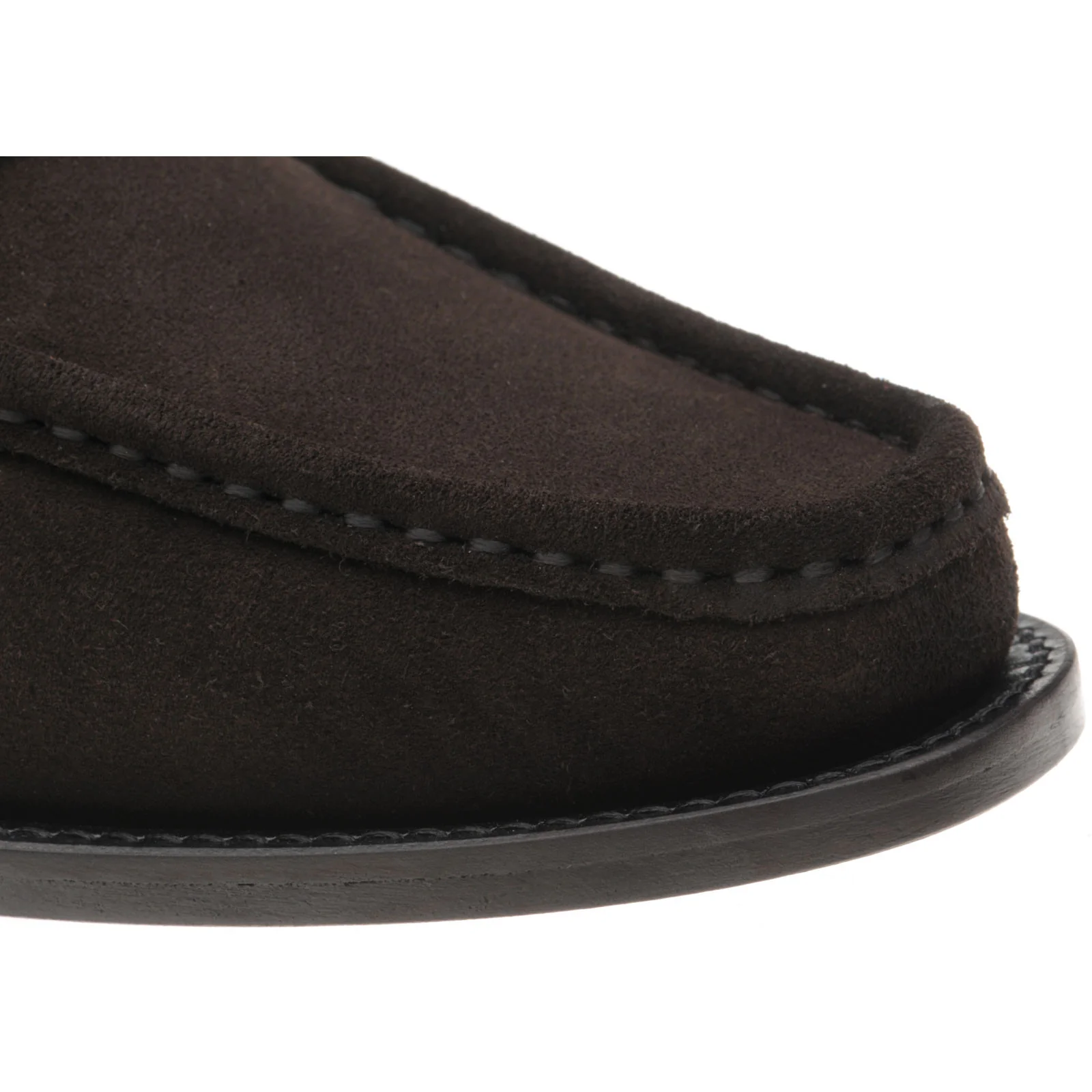 Herring Lucca II mens hybrid-soled loafers in brown suede - Image 5