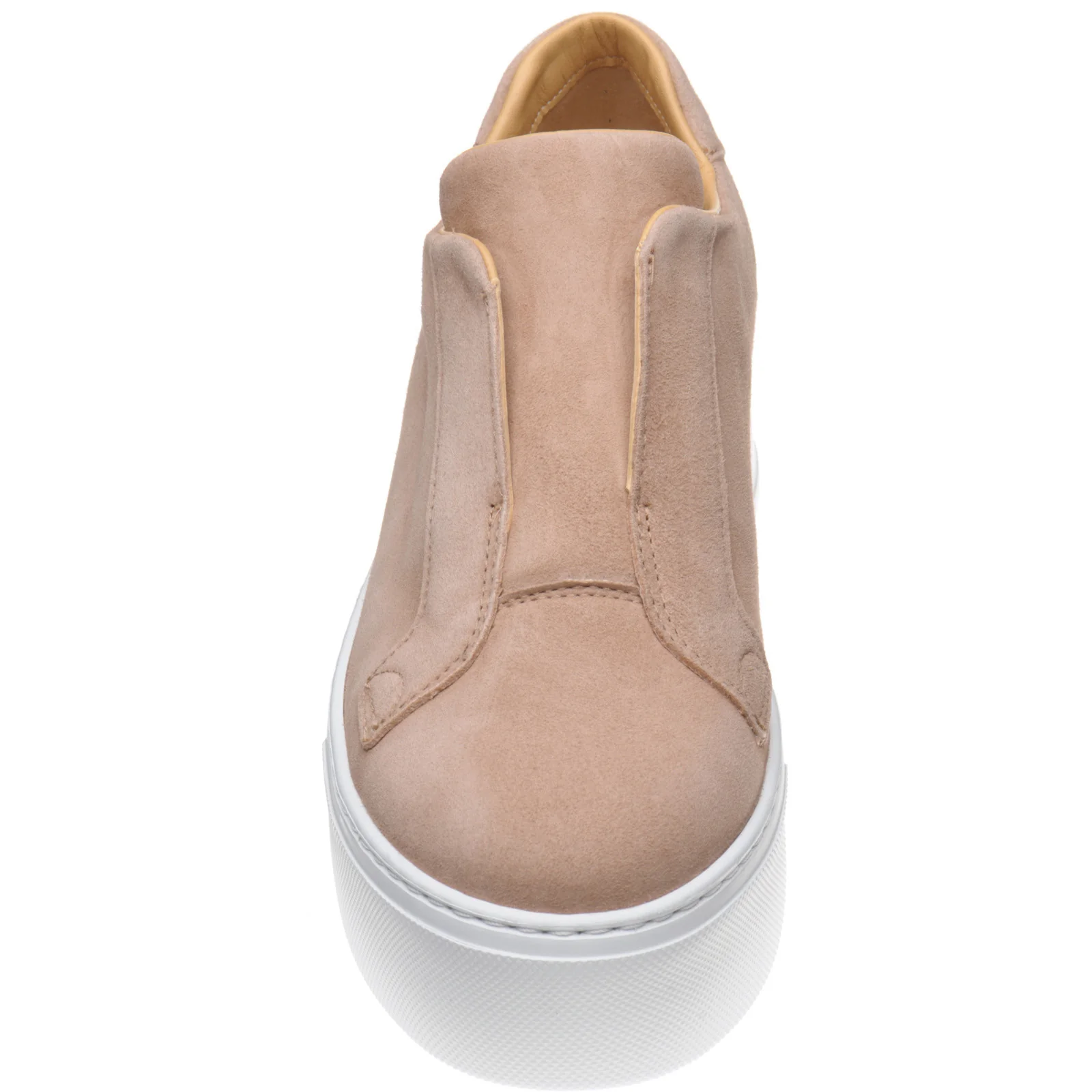 Herring Lugano ladies rubber-soled trainers in biscuit suede - Image 2