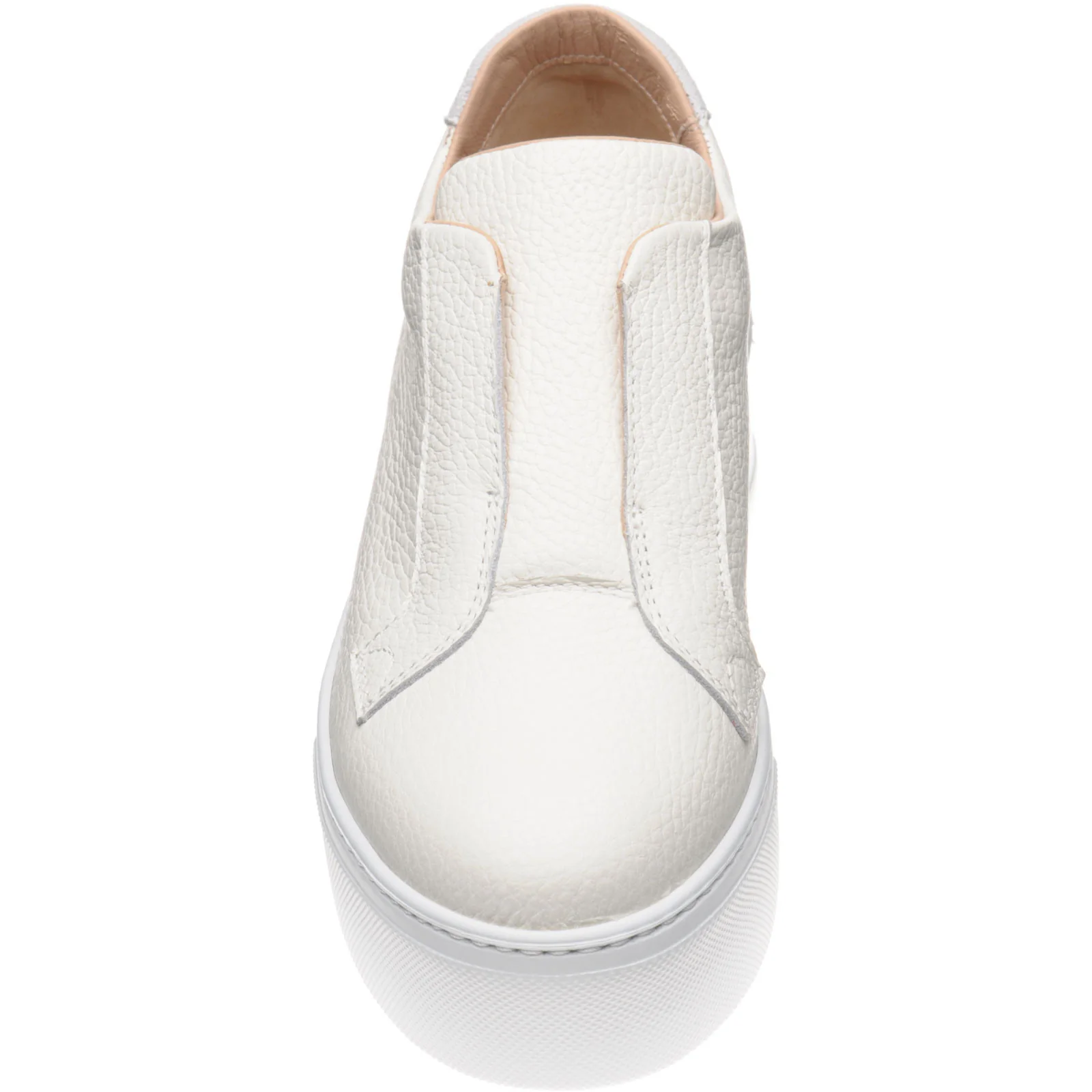 Herring Lugano ladies rubber-soled trainers in off white grain - Image 2