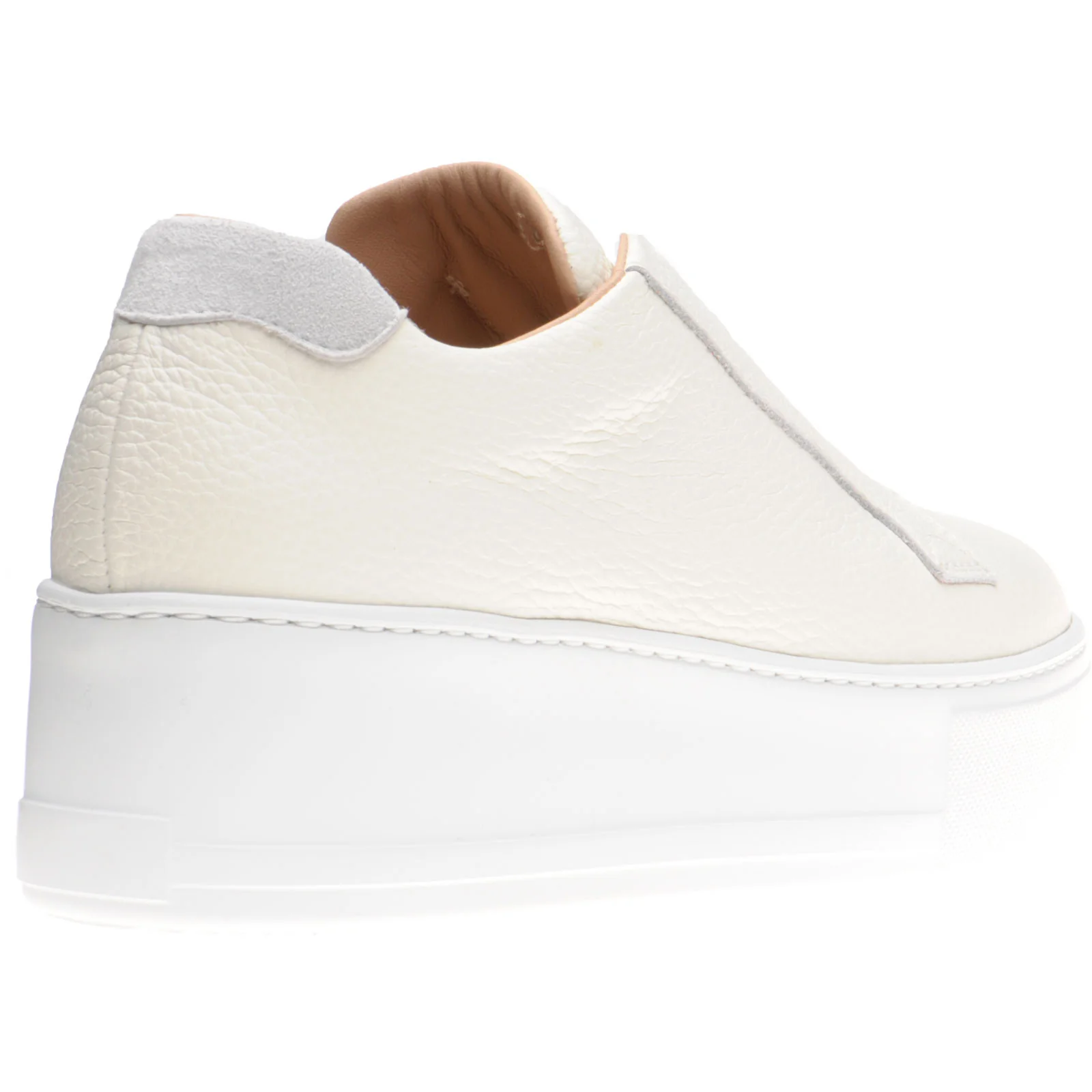 Herring Lugano ladies rubber-soled trainers in off white grain - Image 4