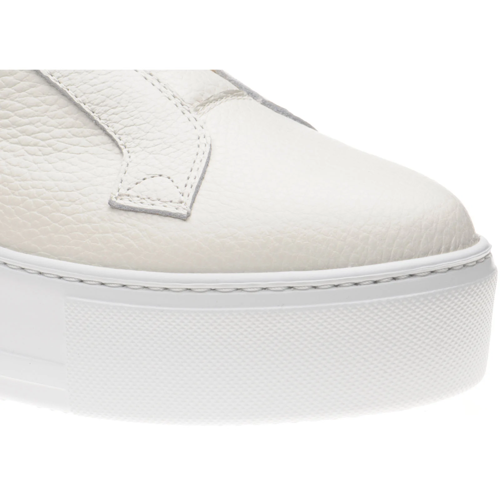 Herring Lugano ladies rubber-soled trainers in off white grain - Image 5