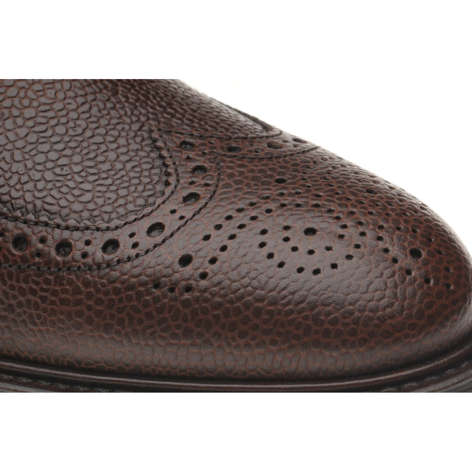 Herring Lympstone mens boots in dark brown grain - Image 5