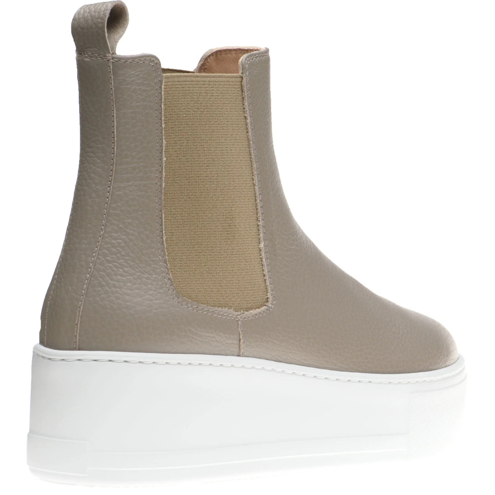 Herring Maggiore ladies rubber-soled Chelsea boots in stone grain - Image 4