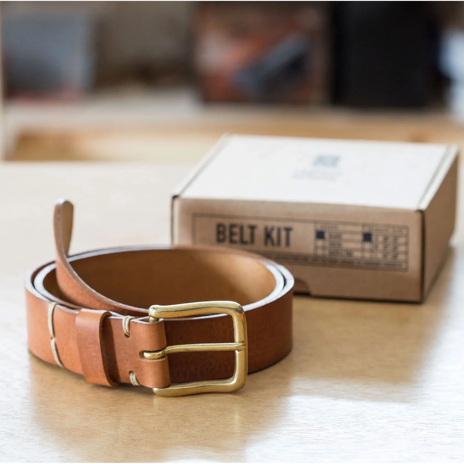 Herring Make Your Own Belt Kit in saddle tan