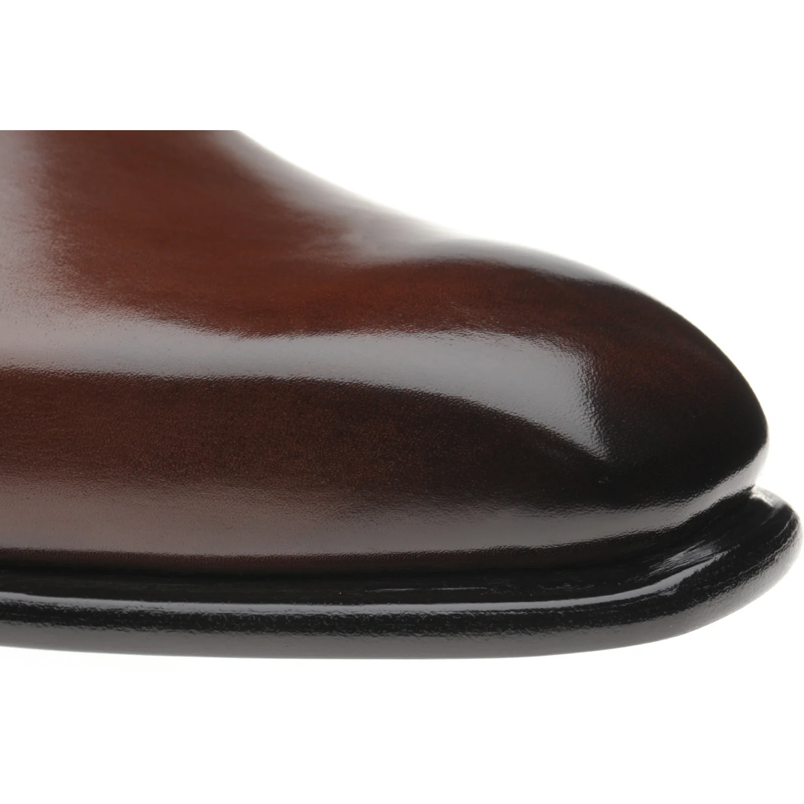 Herring Malborough mens Derby shoes in dark brown calf (second) - Image 5