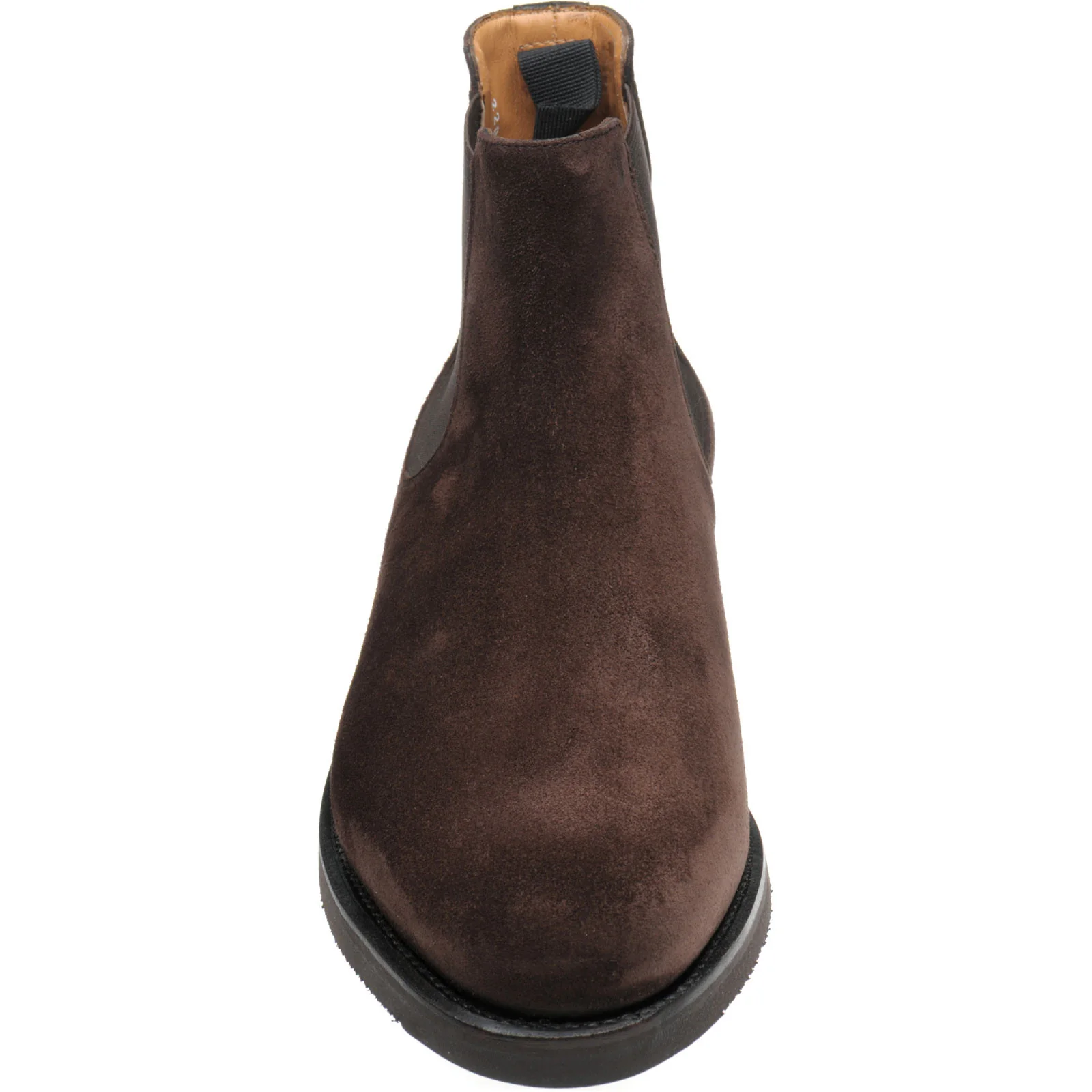Herring Mantua mens rubber-soled Chelsea boots in brown suede - Image 2