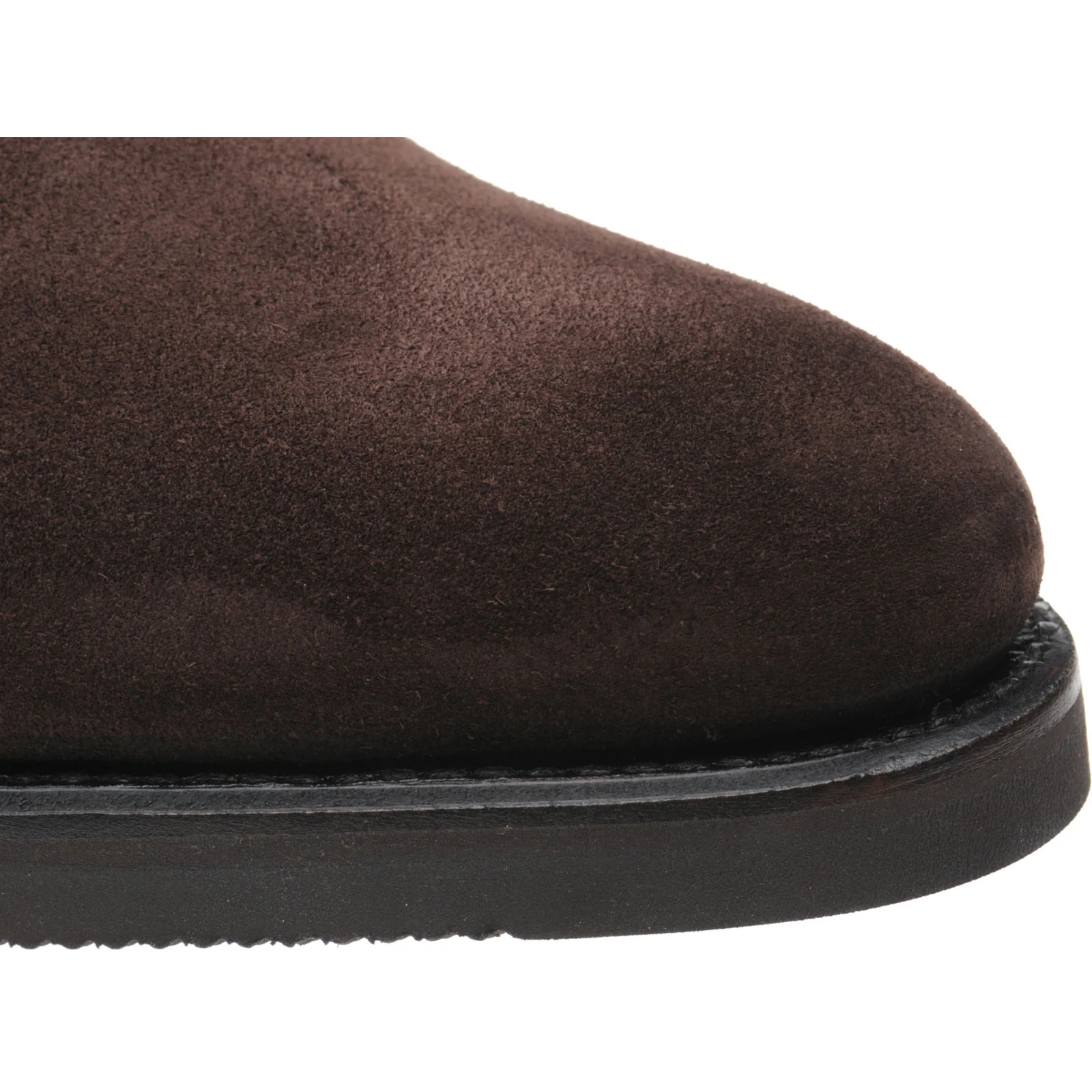 Herring Mantua mens rubber-soled Chelsea boots in brown suede - Image 5