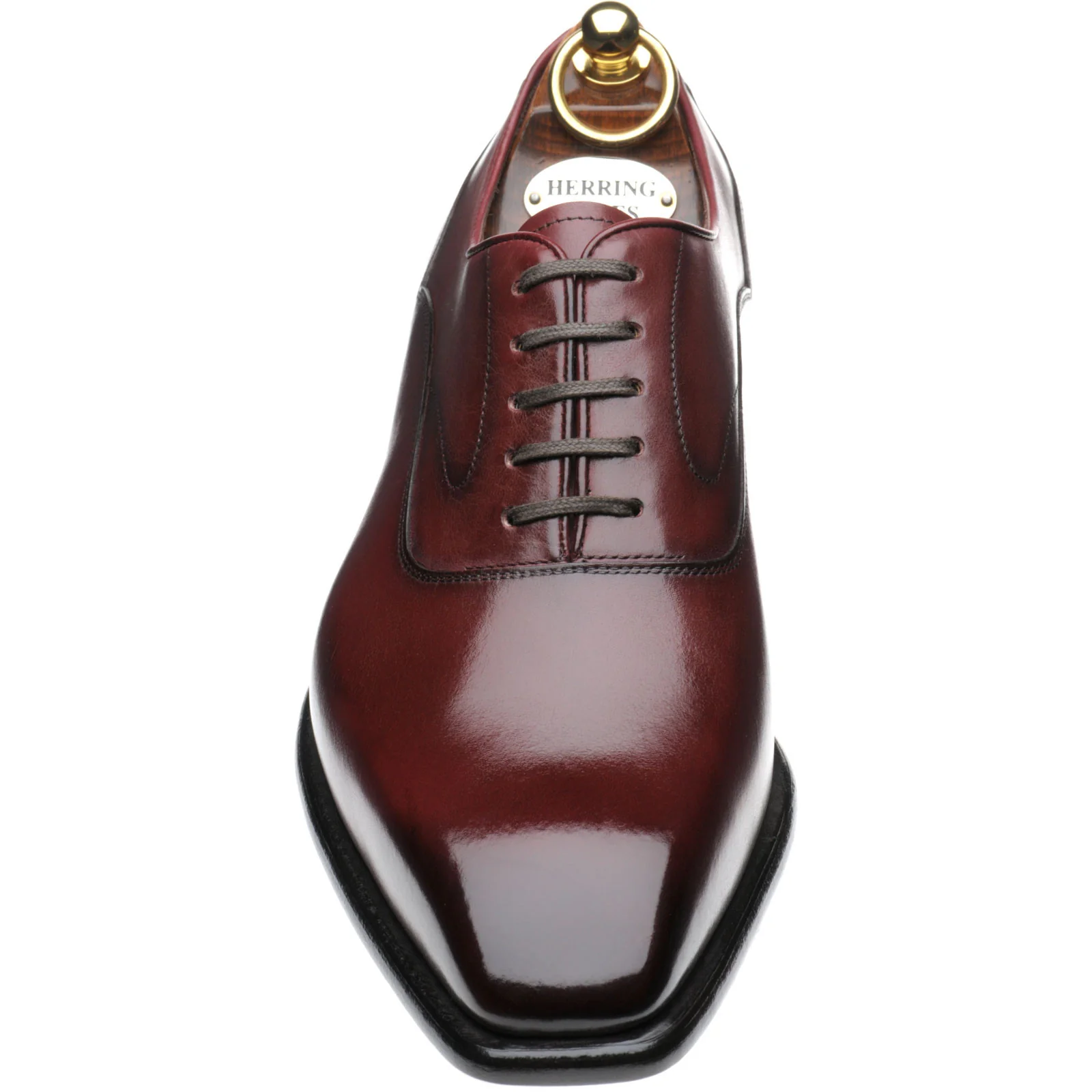 Herring Markham mens Oxfords in burgundy calf - Image 2