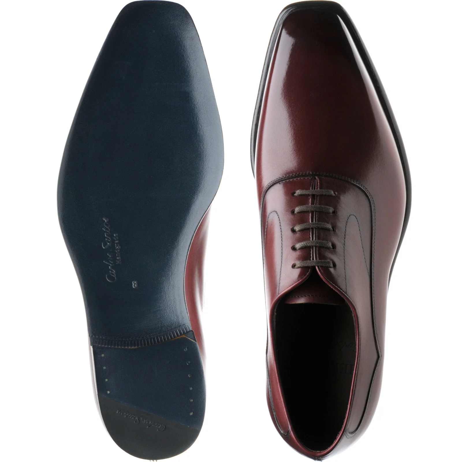 Herring Markham mens Oxfords in burgundy calf - Image 3