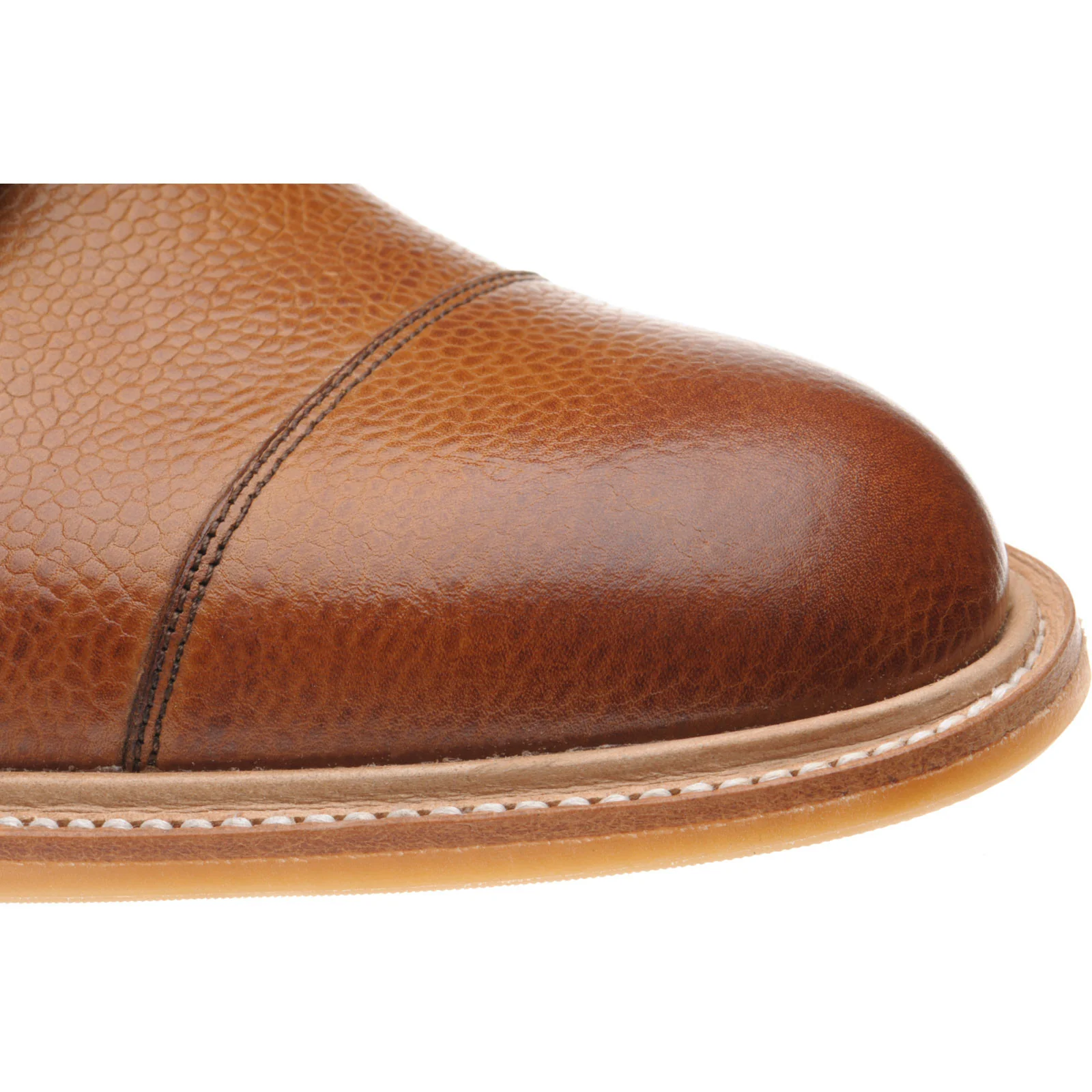 Herring Marlborough mens rubber-soled Derby shoes in cedar grain - Image 5