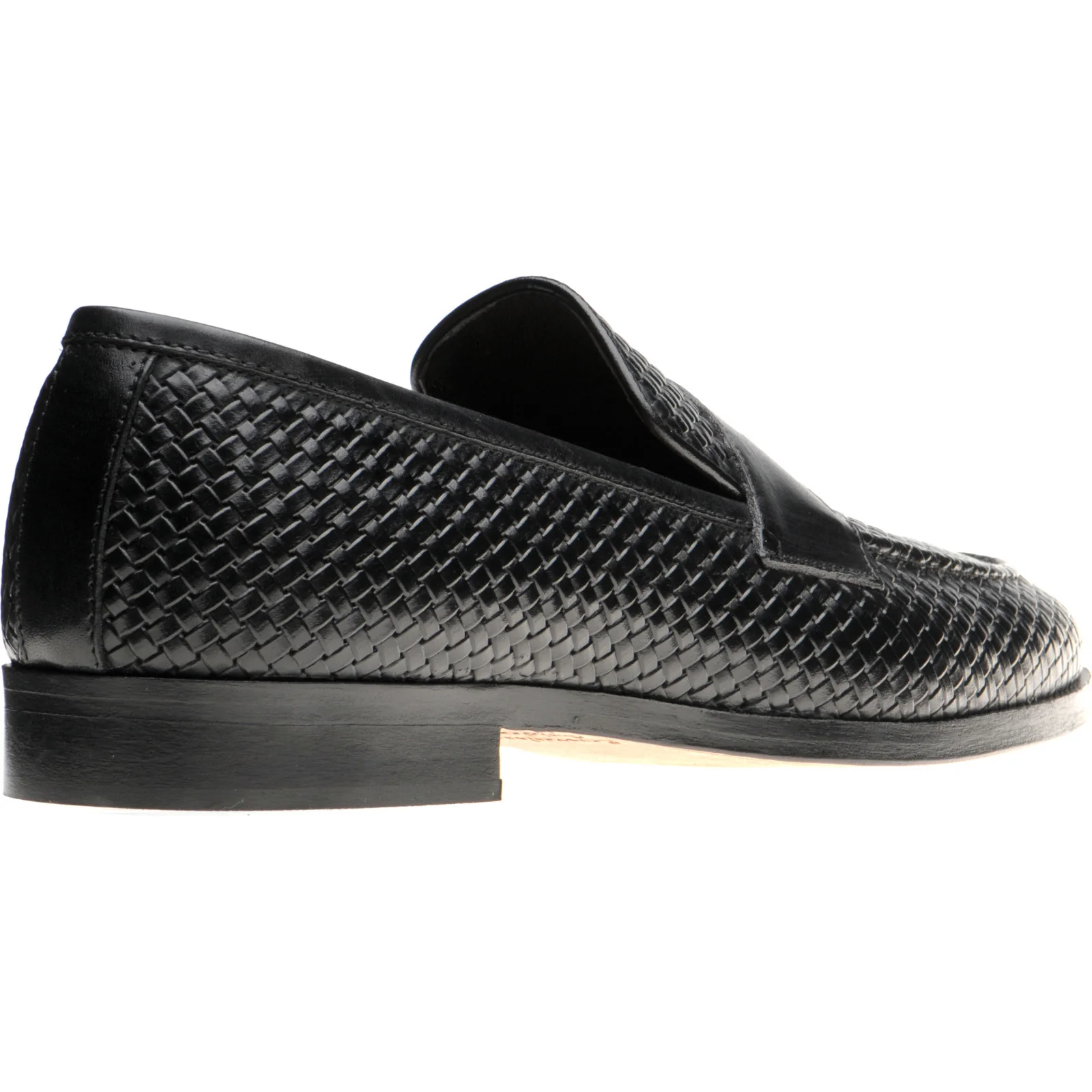 Herring Marmi mens loafers in black calf - Image 4