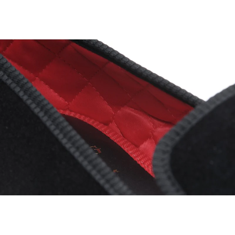 Herring Marquis mens house shoes in black velvet - Image 4