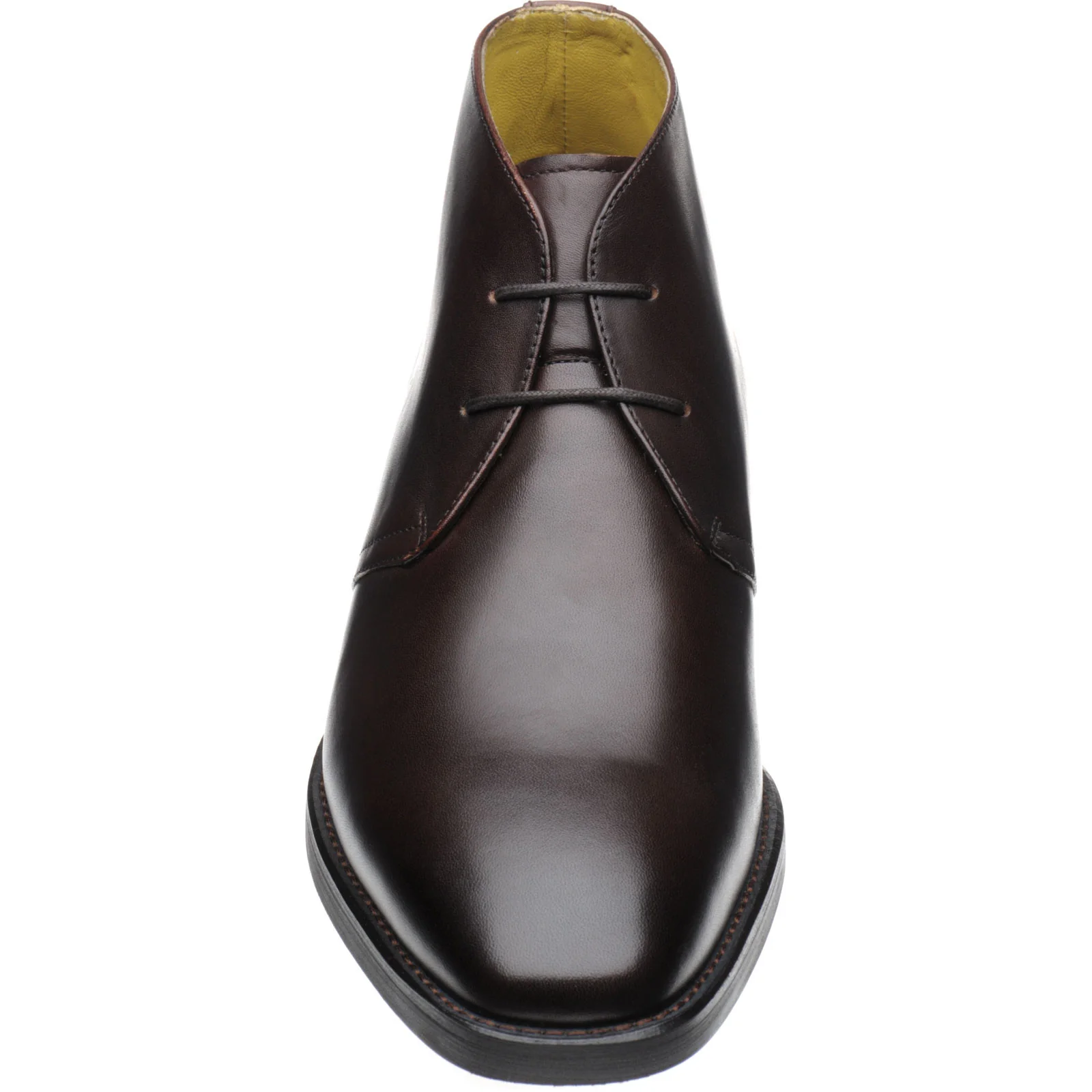 Herring Marsden mens rubber-soled Chukka boots in brown calf - Image 2