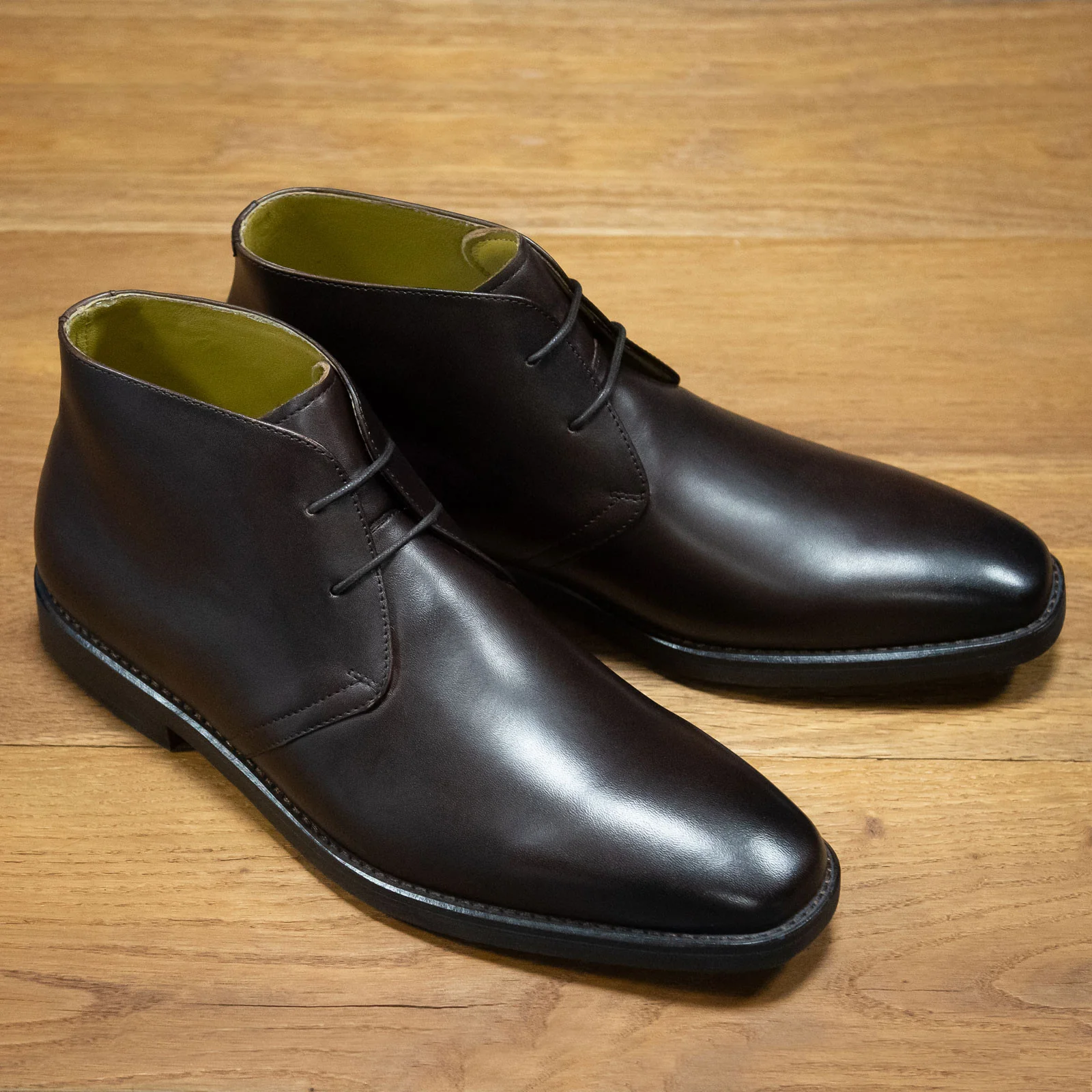 Herring Marsden mens rubber-soled Chukka boots in brown calf - Image 6