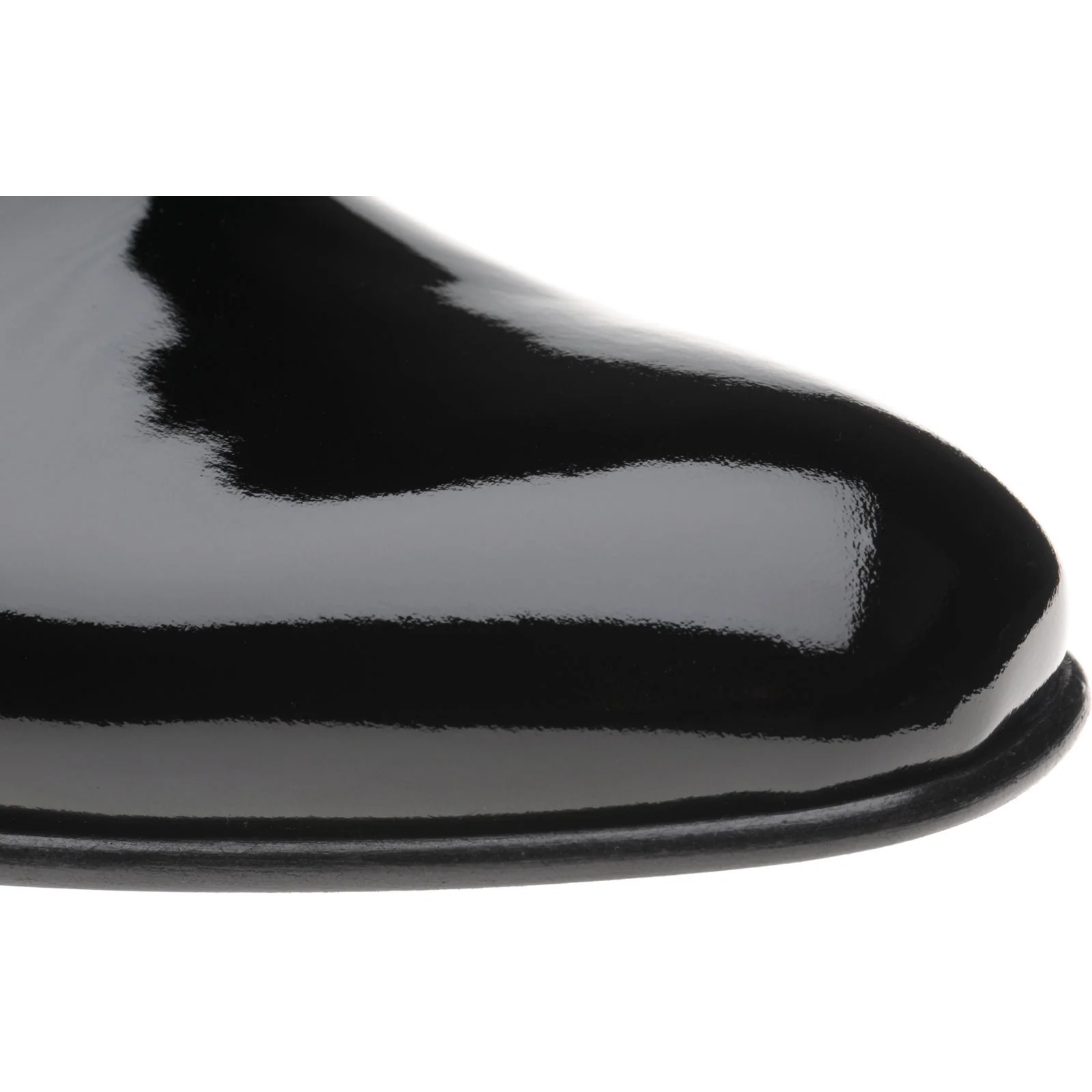 Herring Martin mens Oxfords in black patent and suede - Image 5