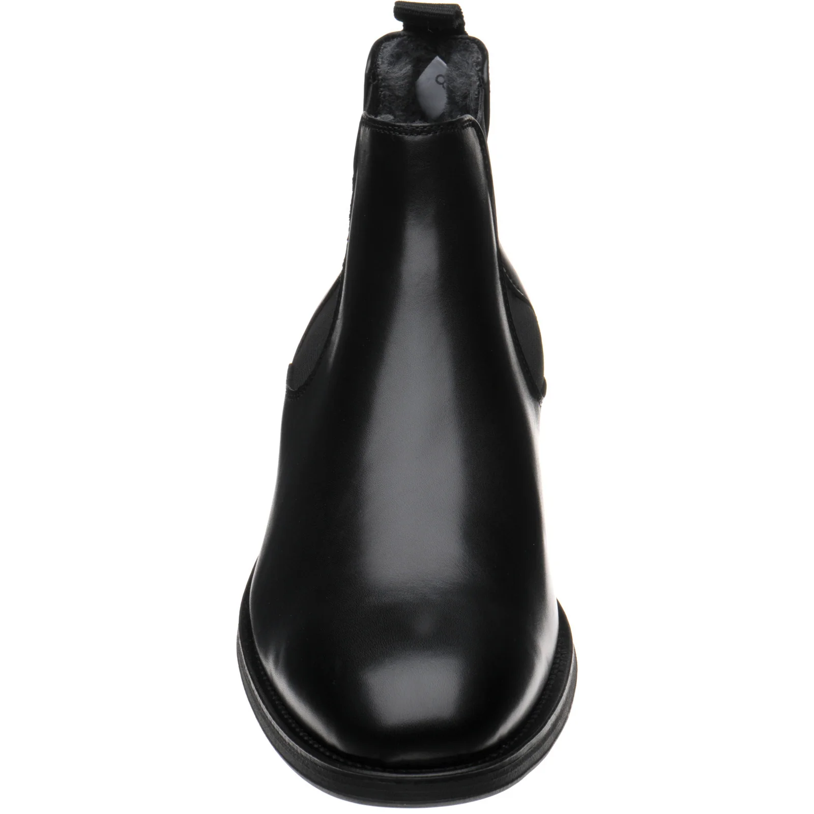 Herring Matterhorn mens rubber-soled Chelsea boots in black calf (second) - Image 2
