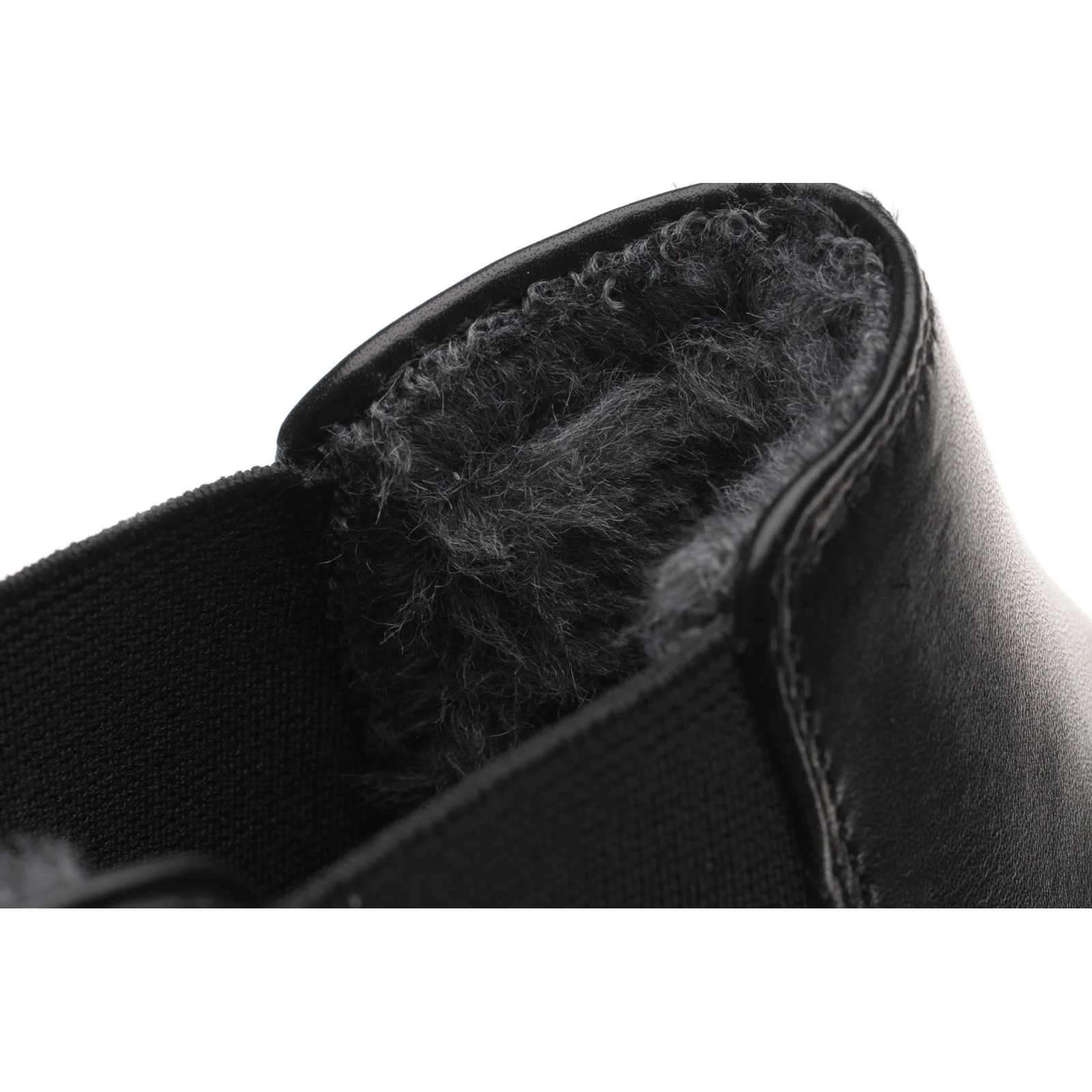 Herring Matterhorn mens rubber-soled Chelsea boots in black calf (second) - Image 5