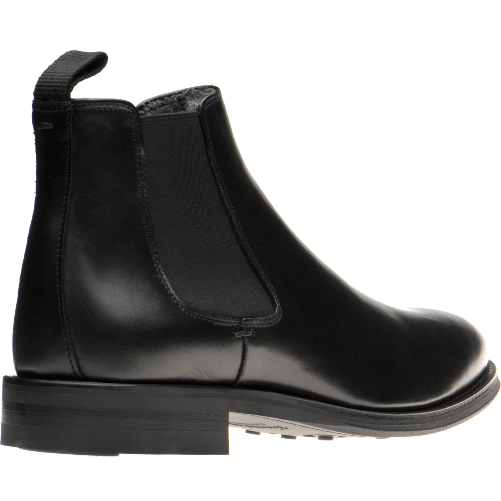 Herring Matterhorn mens rubber-soled Chelsea boots in black calf (second) - Image 4