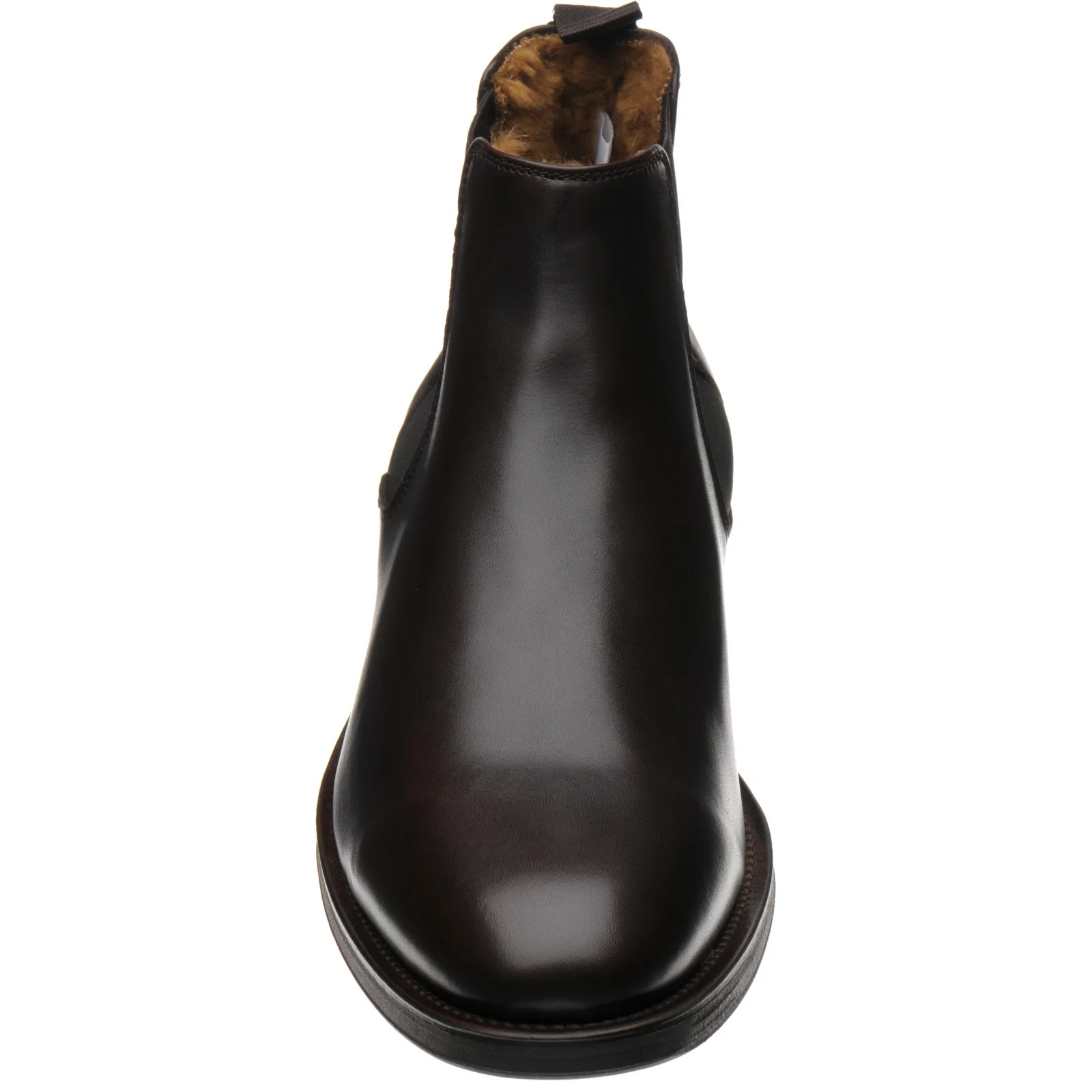 Herring Matterhorn mens rubber-soled Chelsea boots in dark brown calf (second) - Image 2