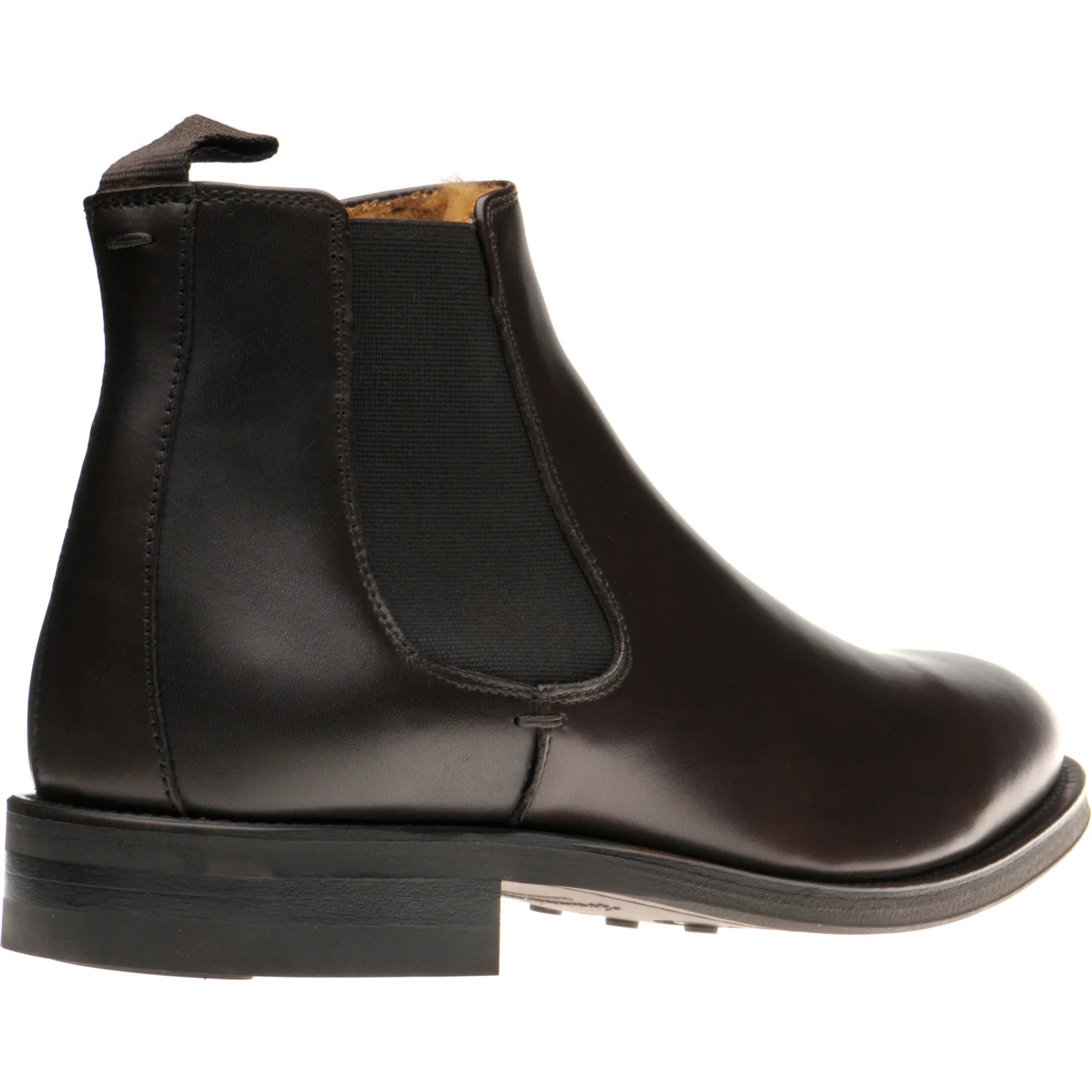 Herring Matterhorn mens rubber-soled Chelsea boots in dark brown calf (second) - Image 4