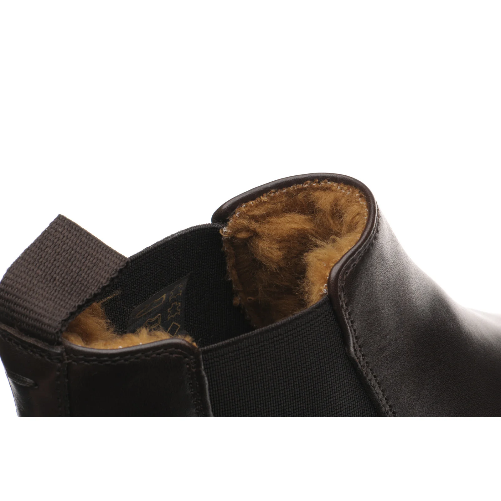 Herring Matterhorn mens rubber-soled Chelsea boots in dark brown calf (second) - Image 5