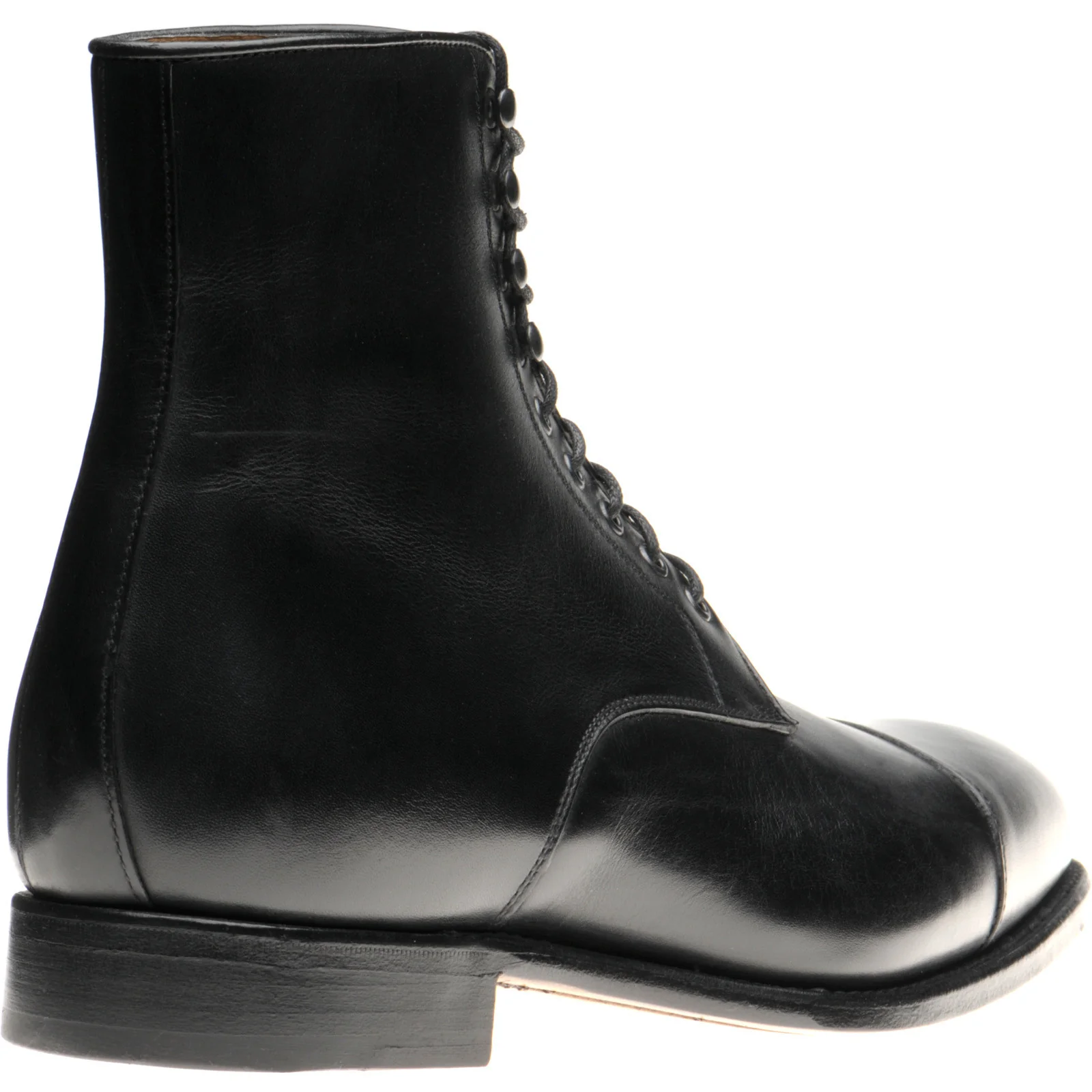 Herring Mawdsley mens boots in black calf - Image 4